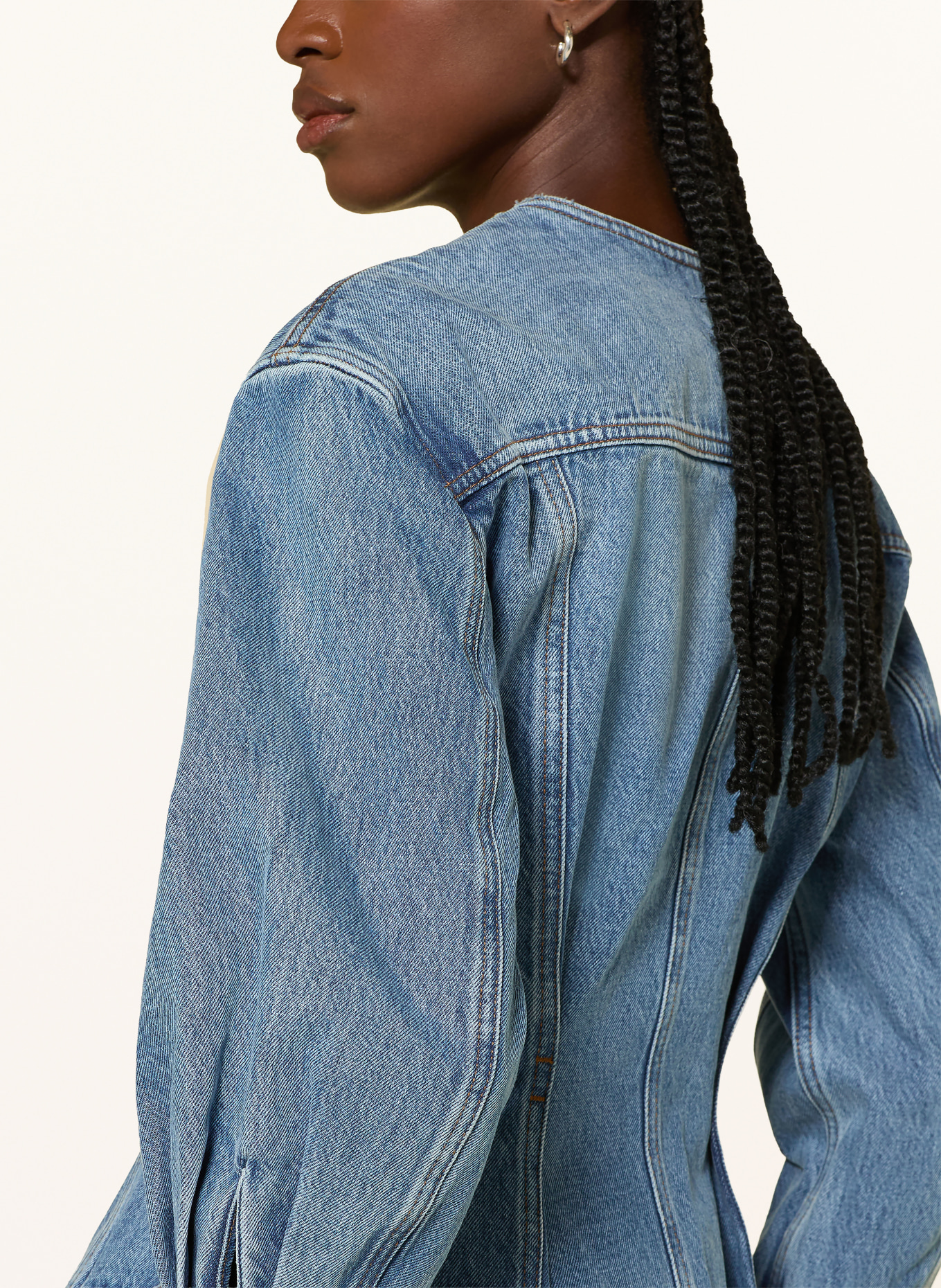 FRAME Denim jacket THE NIPPED COLLARLESS JACKET: UMBI UMBRIA