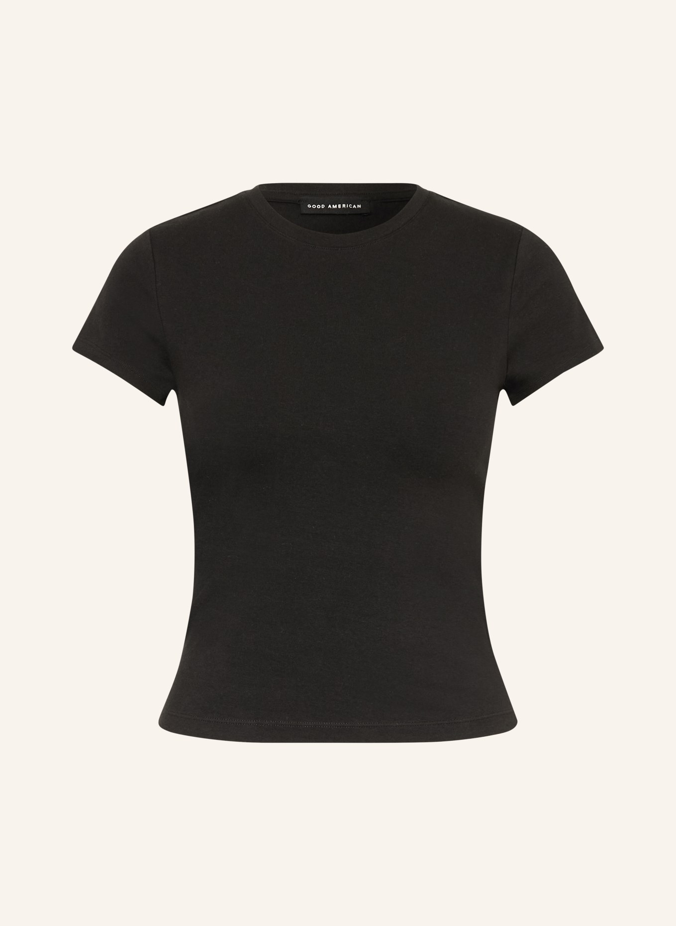 GOOD AMERICAN T-shirt: ZWART