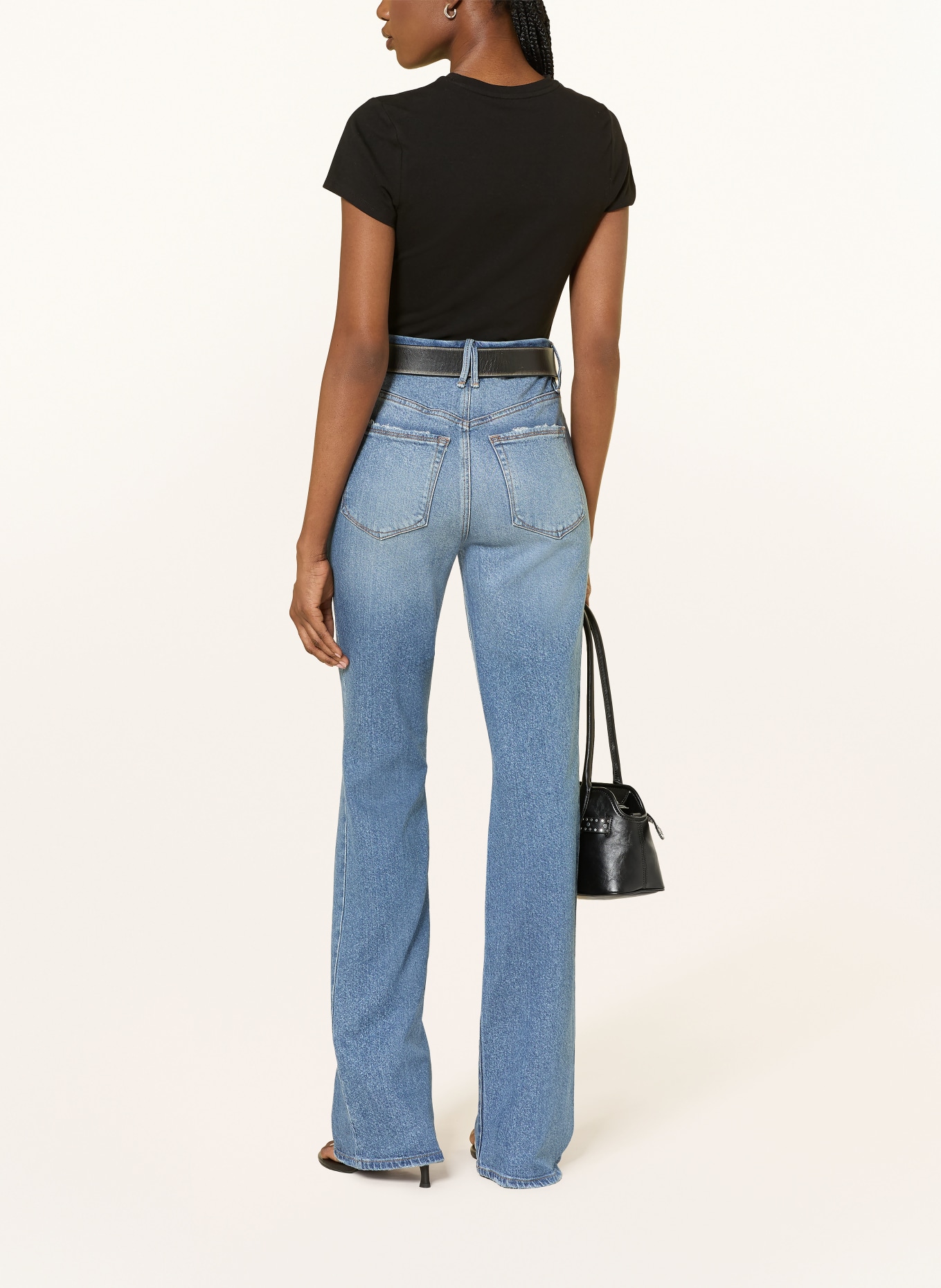 GOOD AMERICAN T-shirt: ZWART