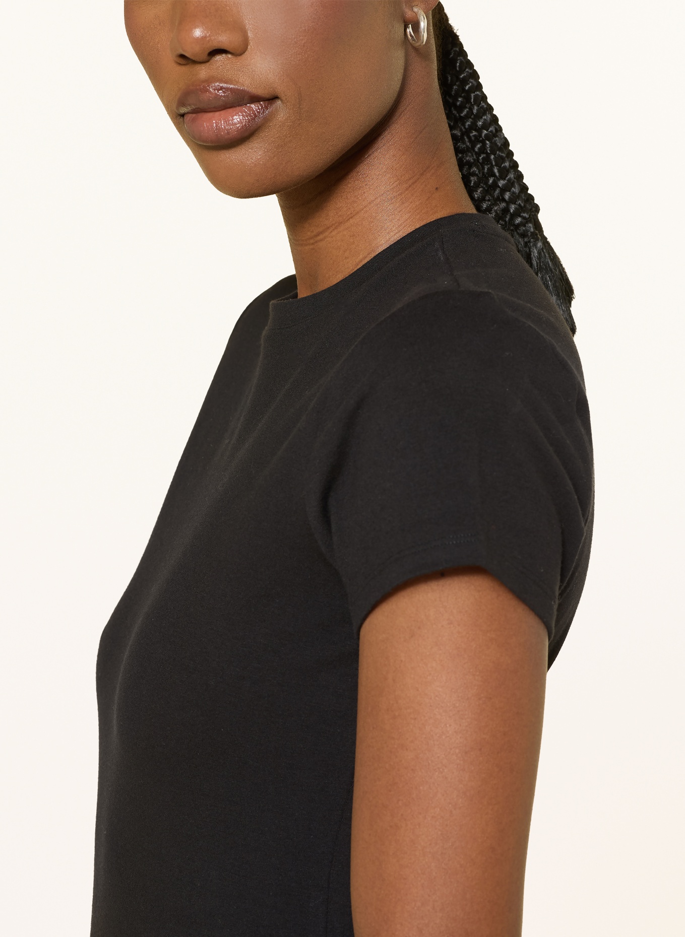 GOOD AMERICAN T-shirt: ZWART