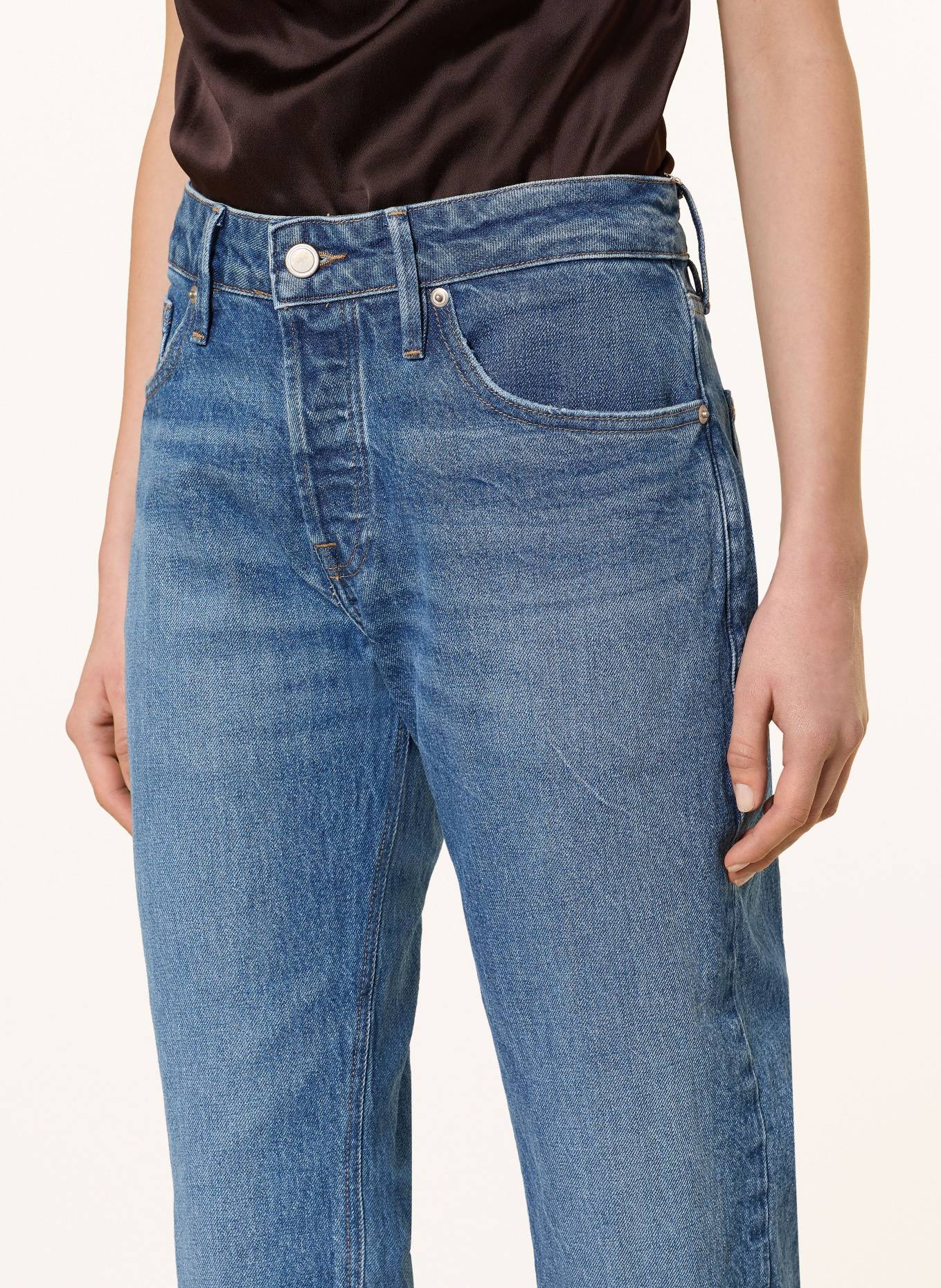 GOOD AMERICAN Rechte jeans GOOD VINTAGE STRAIGHT ANKLE: 1222 Indigo