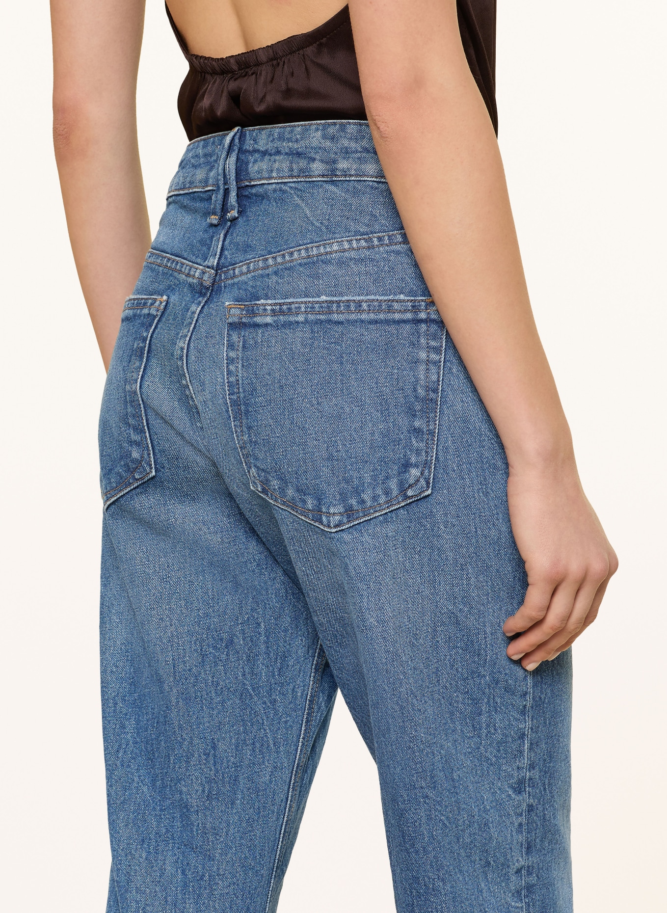 GOOD AMERICAN Rechte jeans GOOD VINTAGE STRAIGHT ANKLE: 1222 Indigo