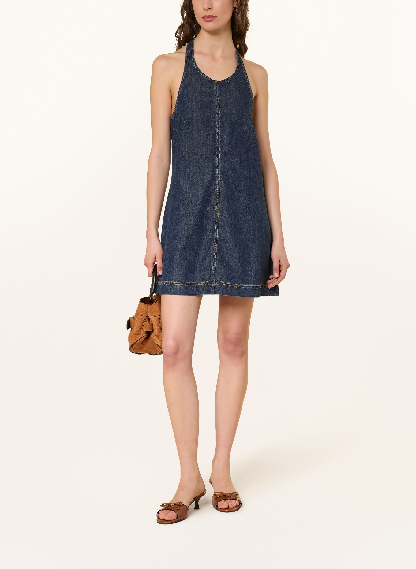 GOOD AMERICAN Jeanskleid: DUNKELBLAU