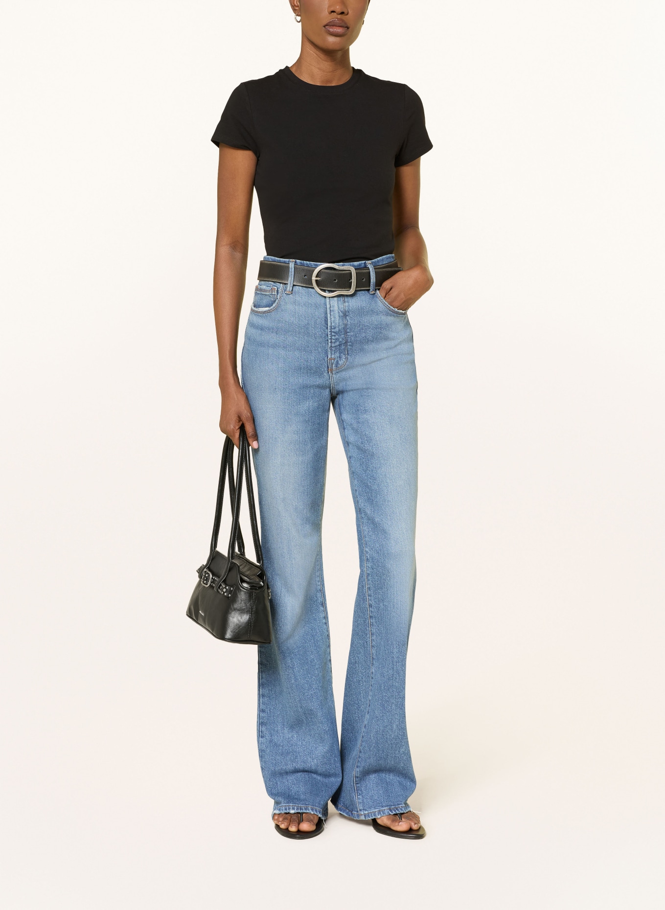 GOOD AMERICAN Bootcut Jeans SOFT TECH GOOD CLASSIC: I627 Indigo