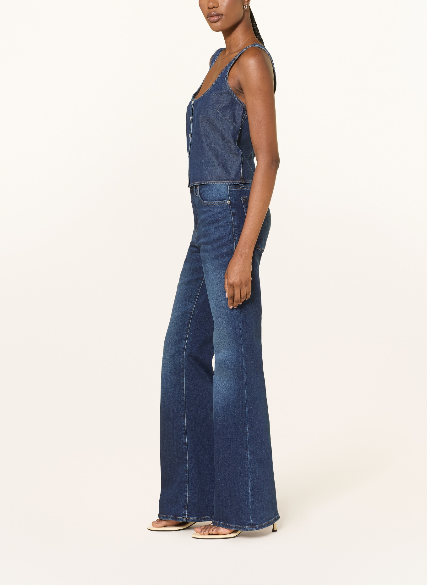 GOOD AMERICAN Flared Jeans COMPRESSION GOOD LEGS: 1229 Indigo