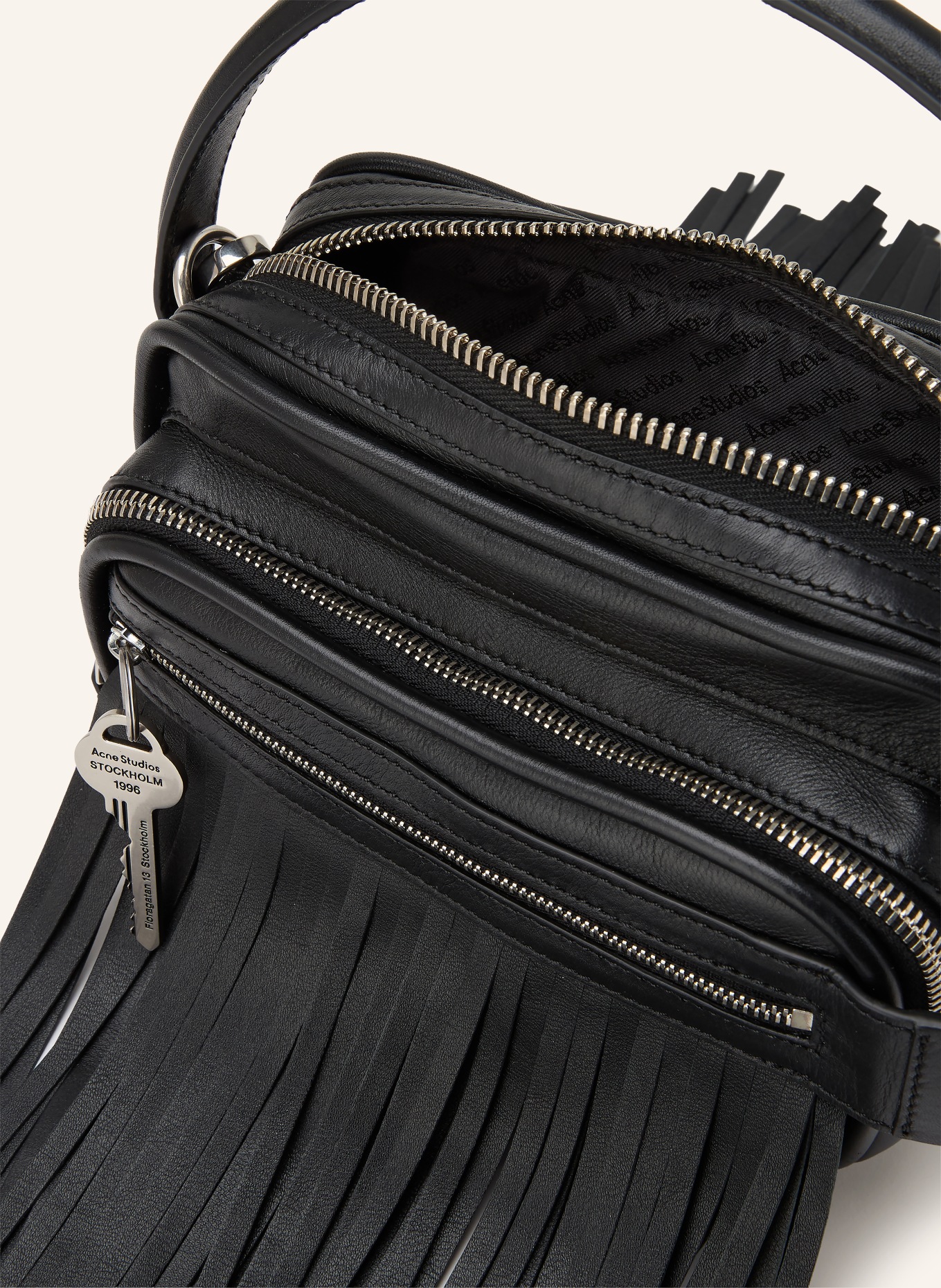 Acne Studios torba na ramię: CZARNY / SREBRNY