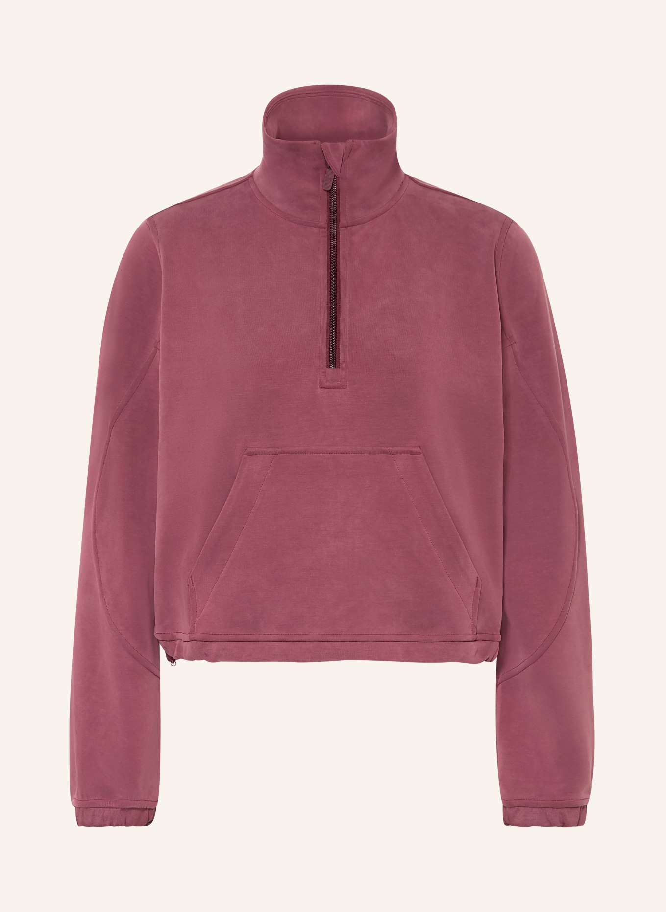 lululemon Sweat-Troyer BRUSHED SOFTSTREME: DUNKELROT