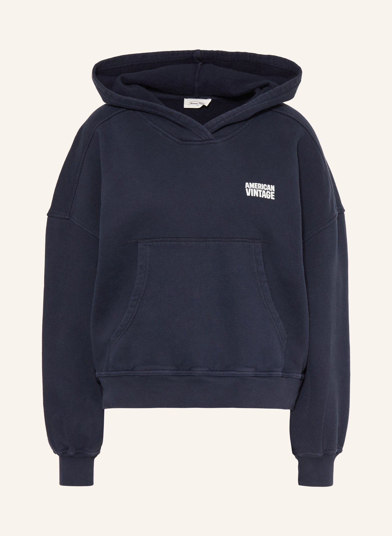 American Vintage Bluza z kapturem PLIZZY: GRANATOWY