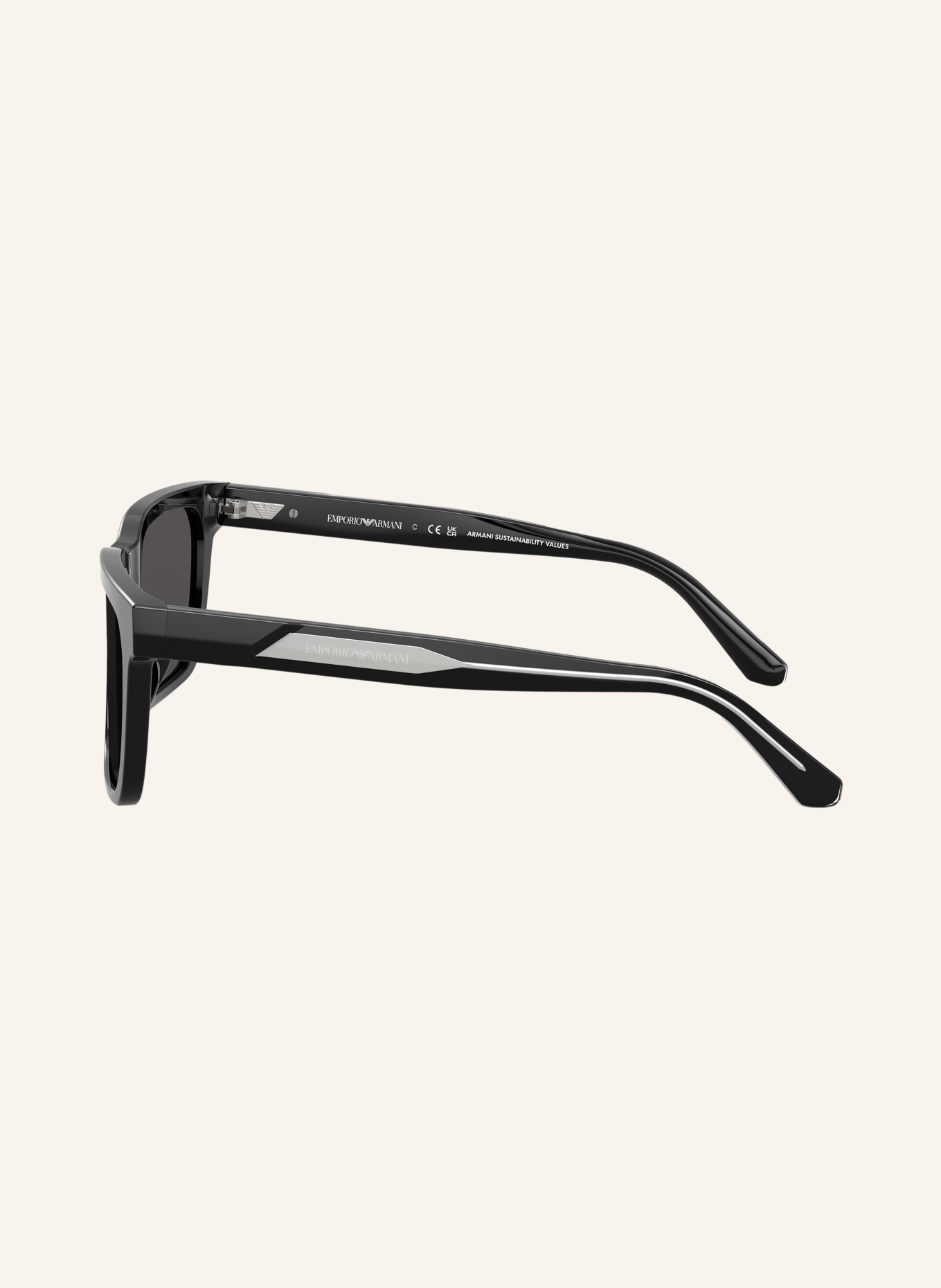 EMPORIO ARMANI Okulary przeciwsłoneczne EA4262U: CZARNY/ CIEMNOSZARY