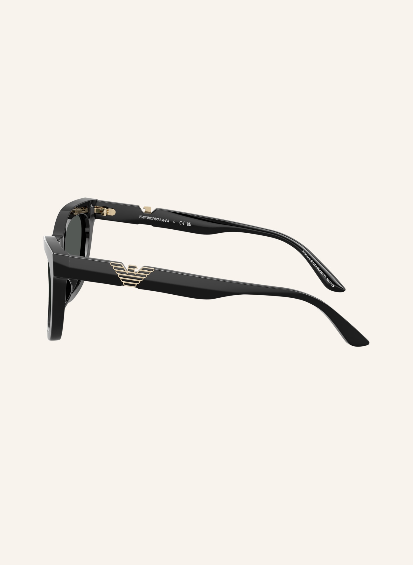EMPORIO ARMANI Okulary przeciwsłoneczne EA4259U: CZARNY/ CIEMNOSZARY