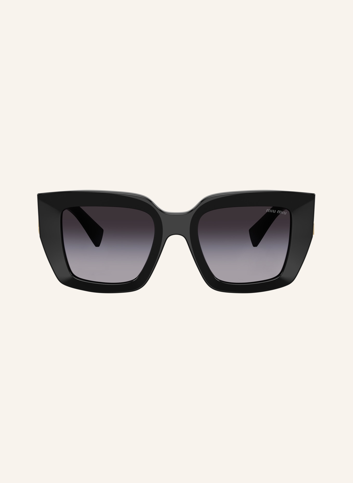 MIU MIU Sonnenbrille MU B05S: SCHWARZ/ GRAU VERLAUF