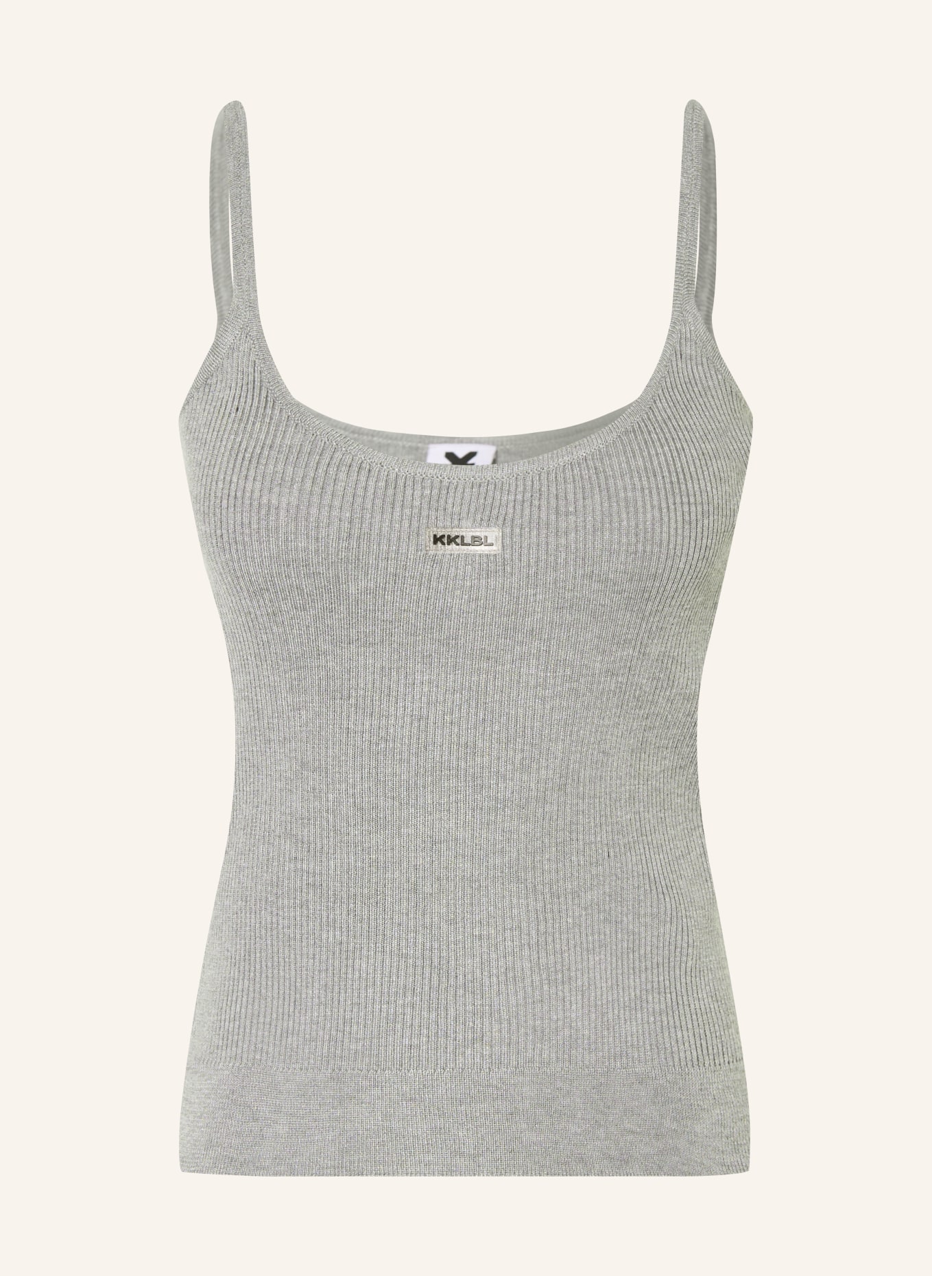 KARO KAUER Knit top: GRAY