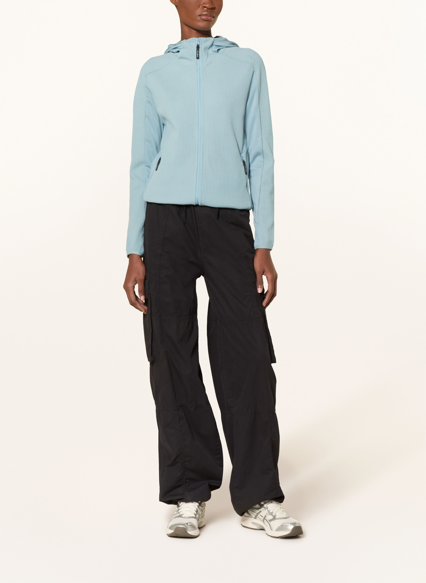 me°ru' WOLVERHAMPTON fleece jacket: BLUE GRAY