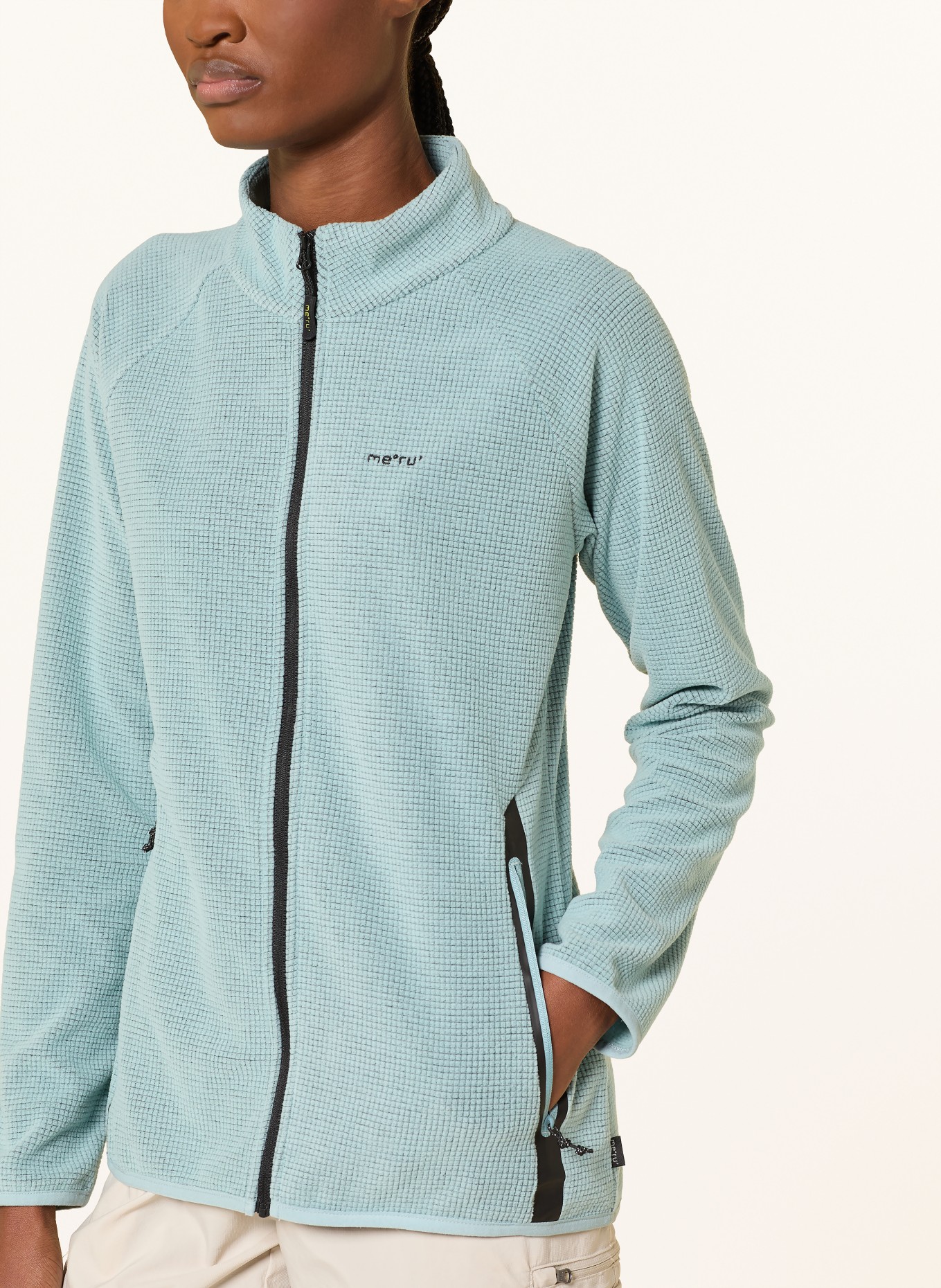 me°ru' Fleecejacke OHOPE: HELLBLAU