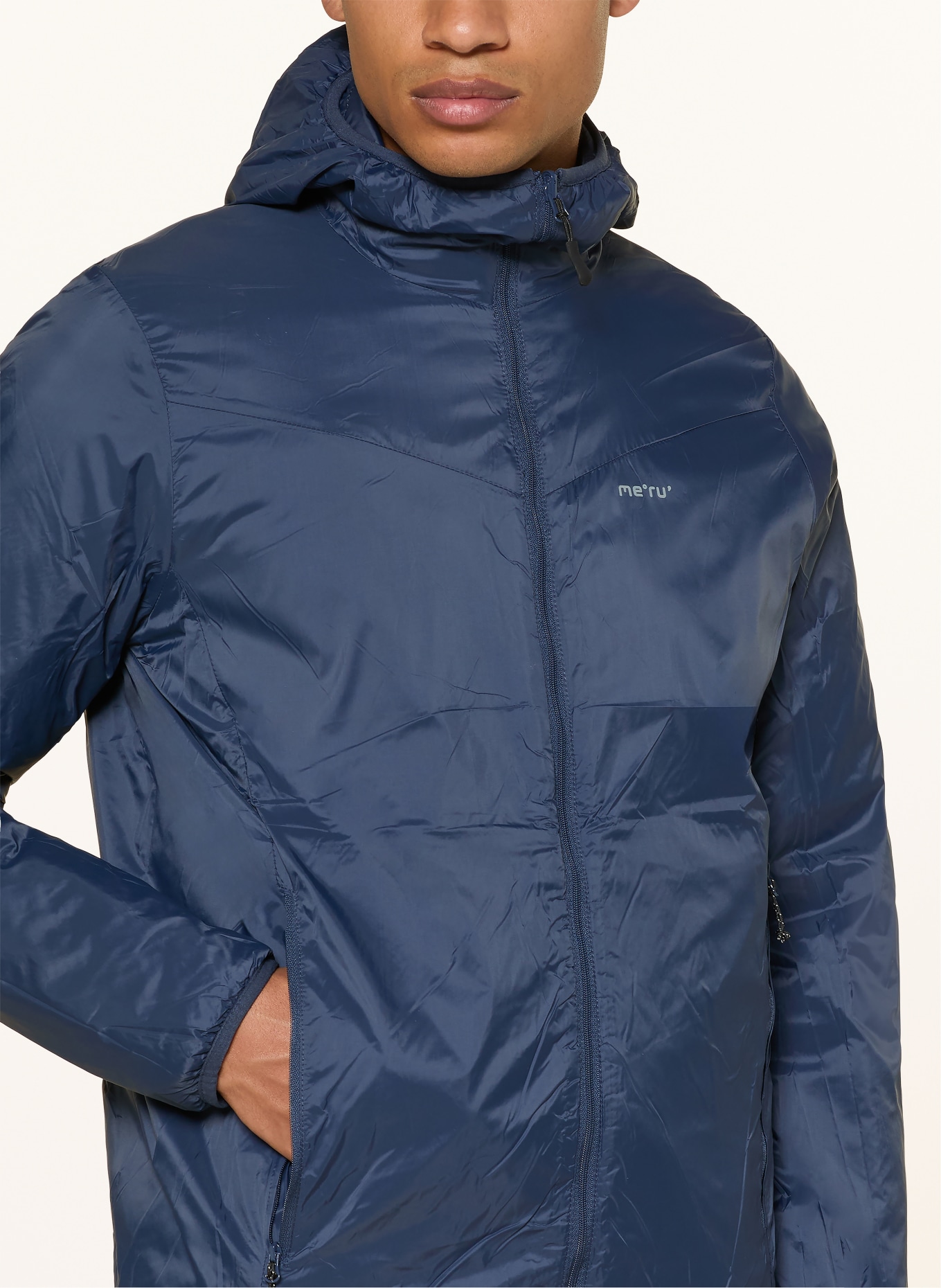 me°ru' Veste matelassée réversible ITHARI: BLEU FONCÉ