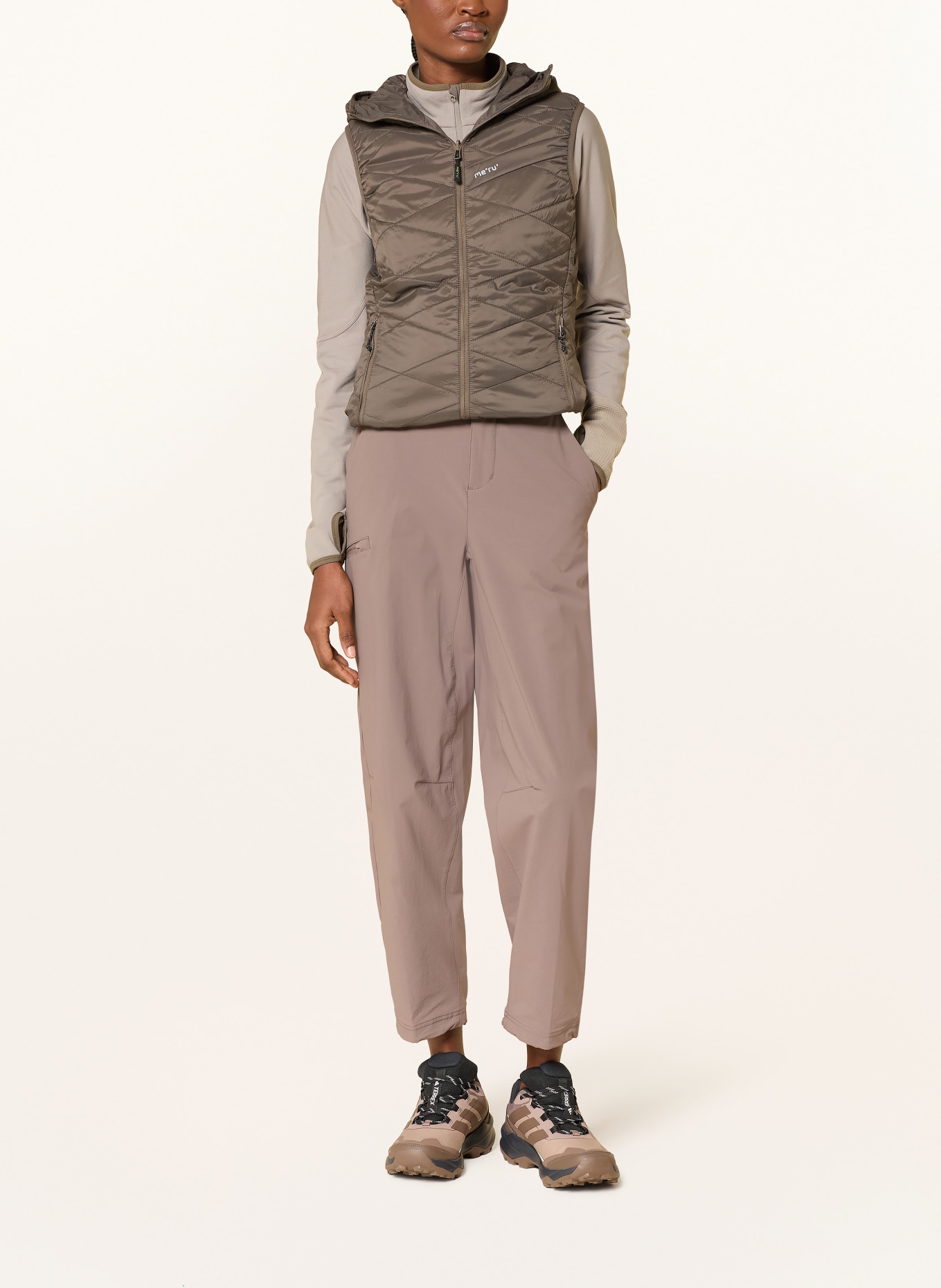 me°ru' Steppweste ITHARI zum Wenden: KHAKI