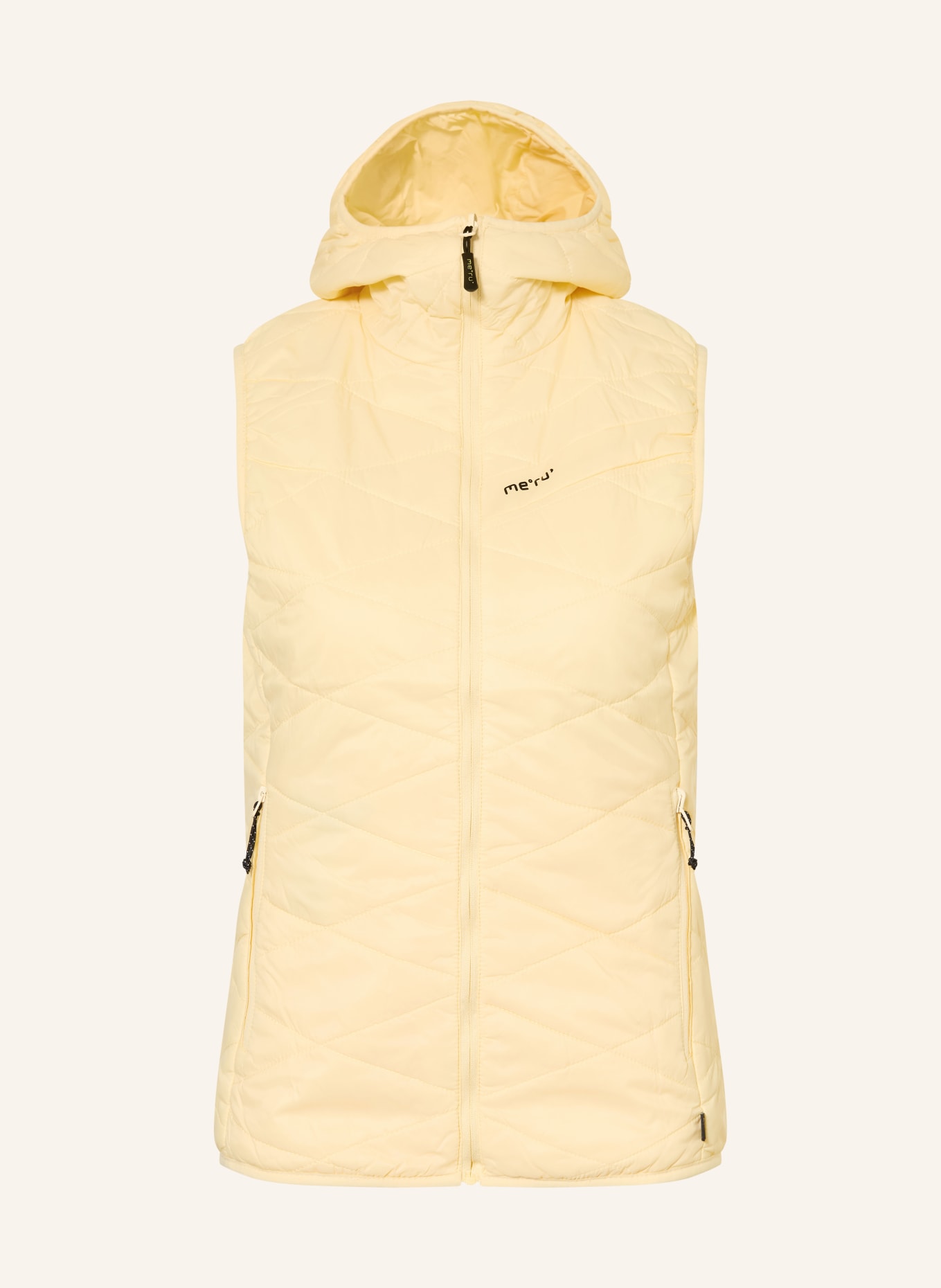 me°ru' ITHARI reversible quilted vest: LIGHT YELLOW