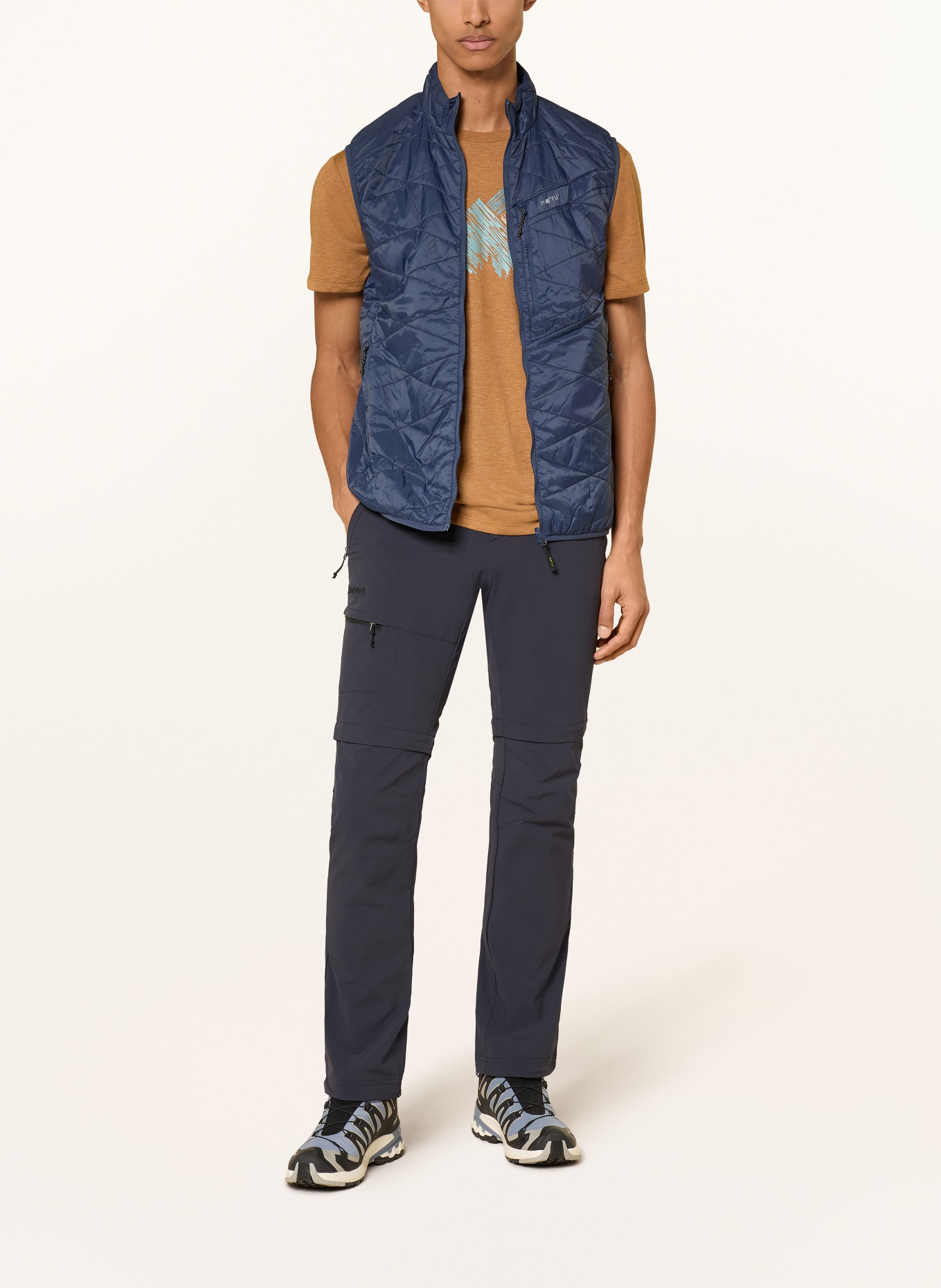 me°ru' Omkeerbaar gewatteerd vest ITHARI: DONKERBLAUW