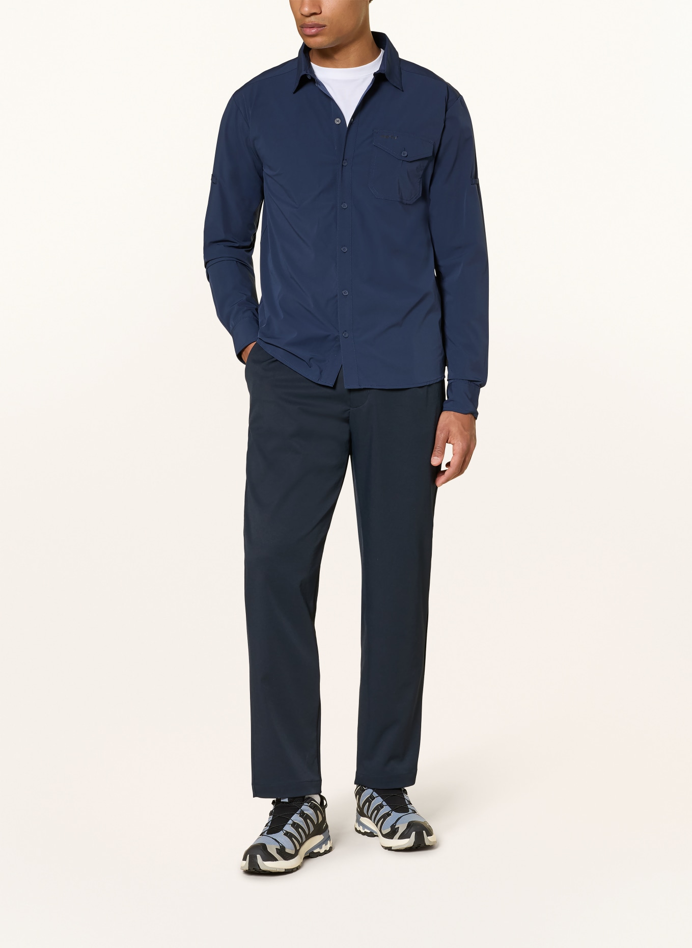 me°ru' Outdoor-Hemd LAHAN: DUNKELBLAU