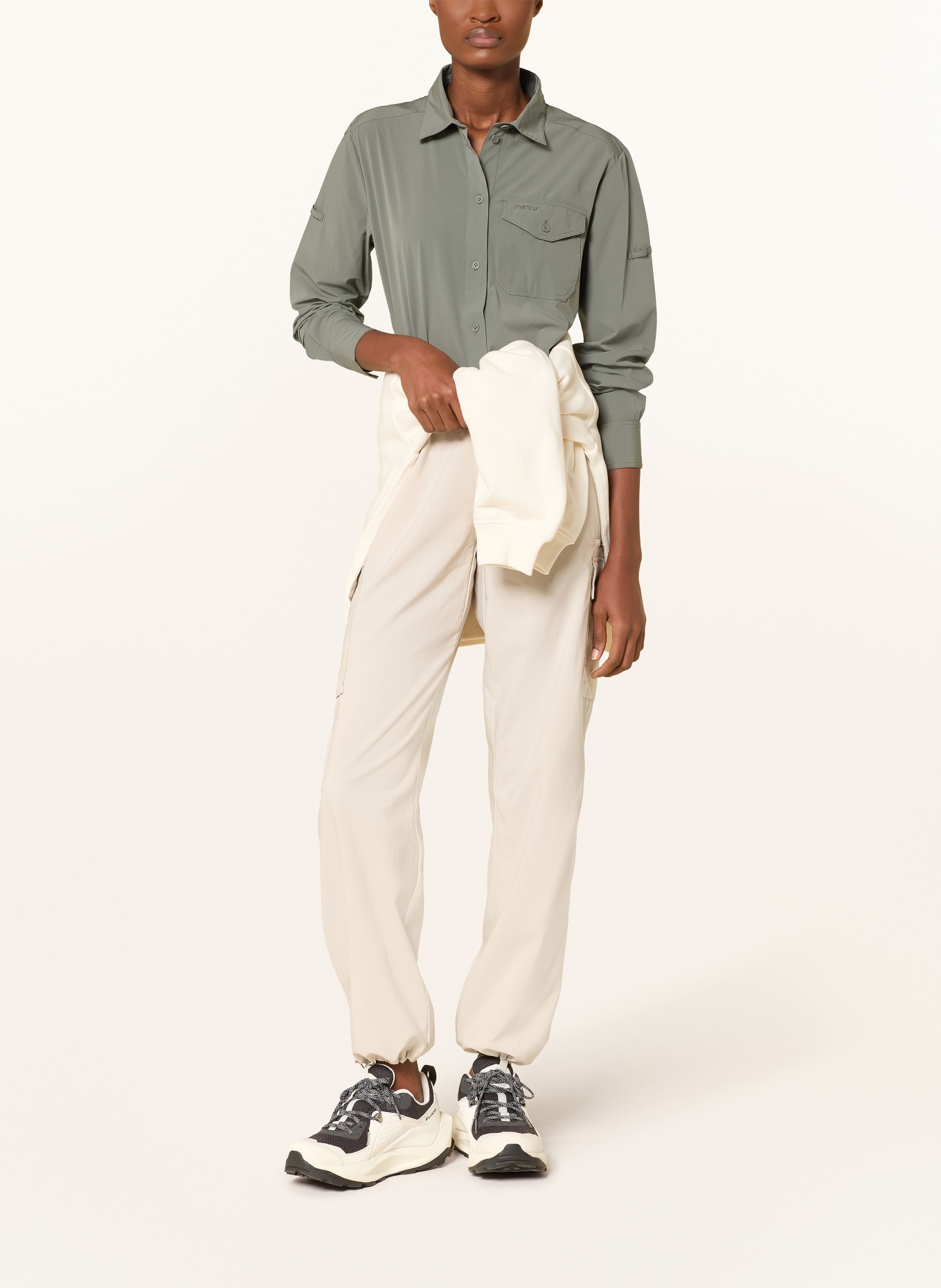 me°ru' Outdoor-Bluse LAHAN: KHAKI