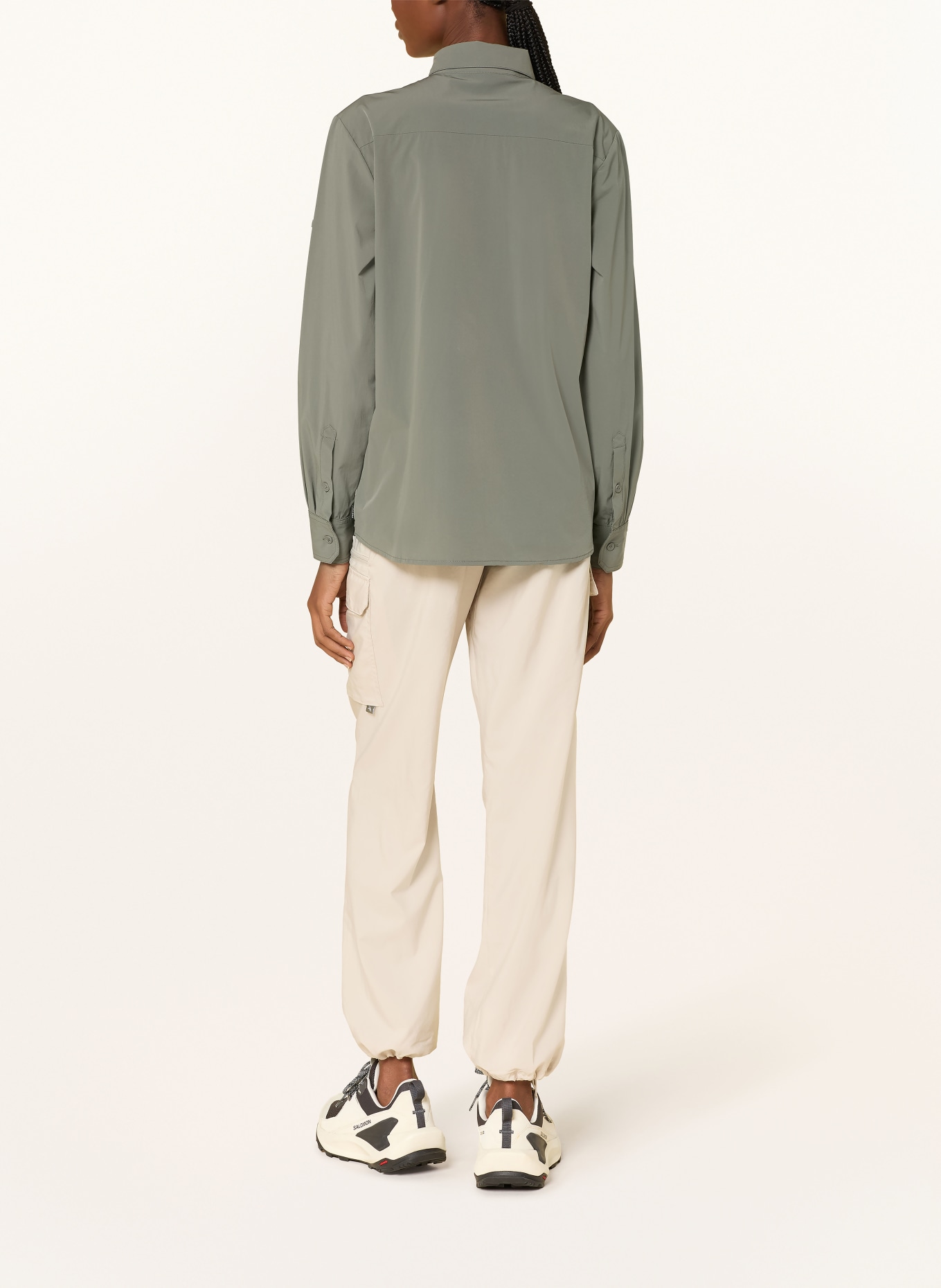 me°ru' Outdoor-Bluse LAHAN: KHAKI