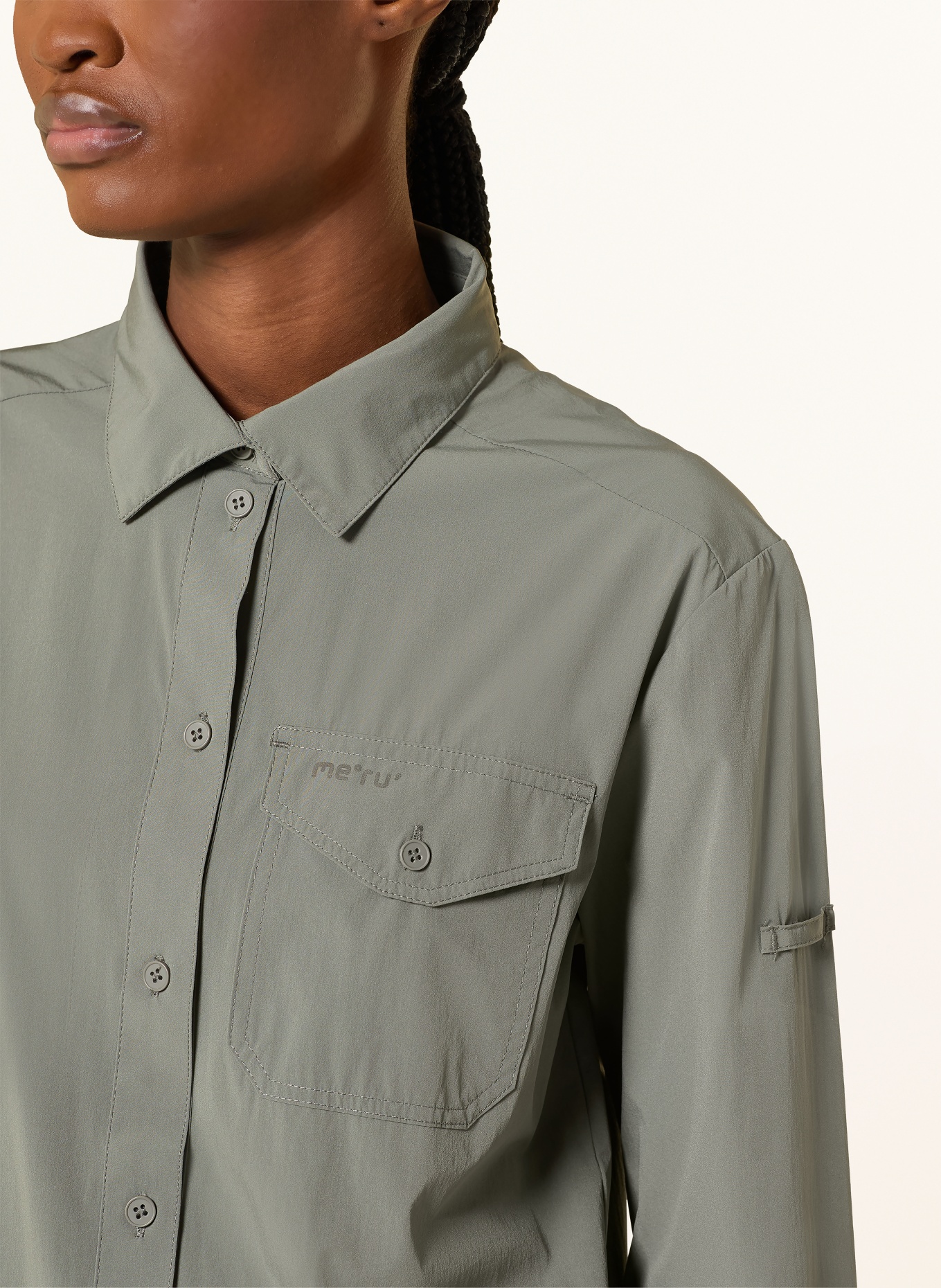 me°ru' Outdoor-Bluse LAHAN: KHAKI