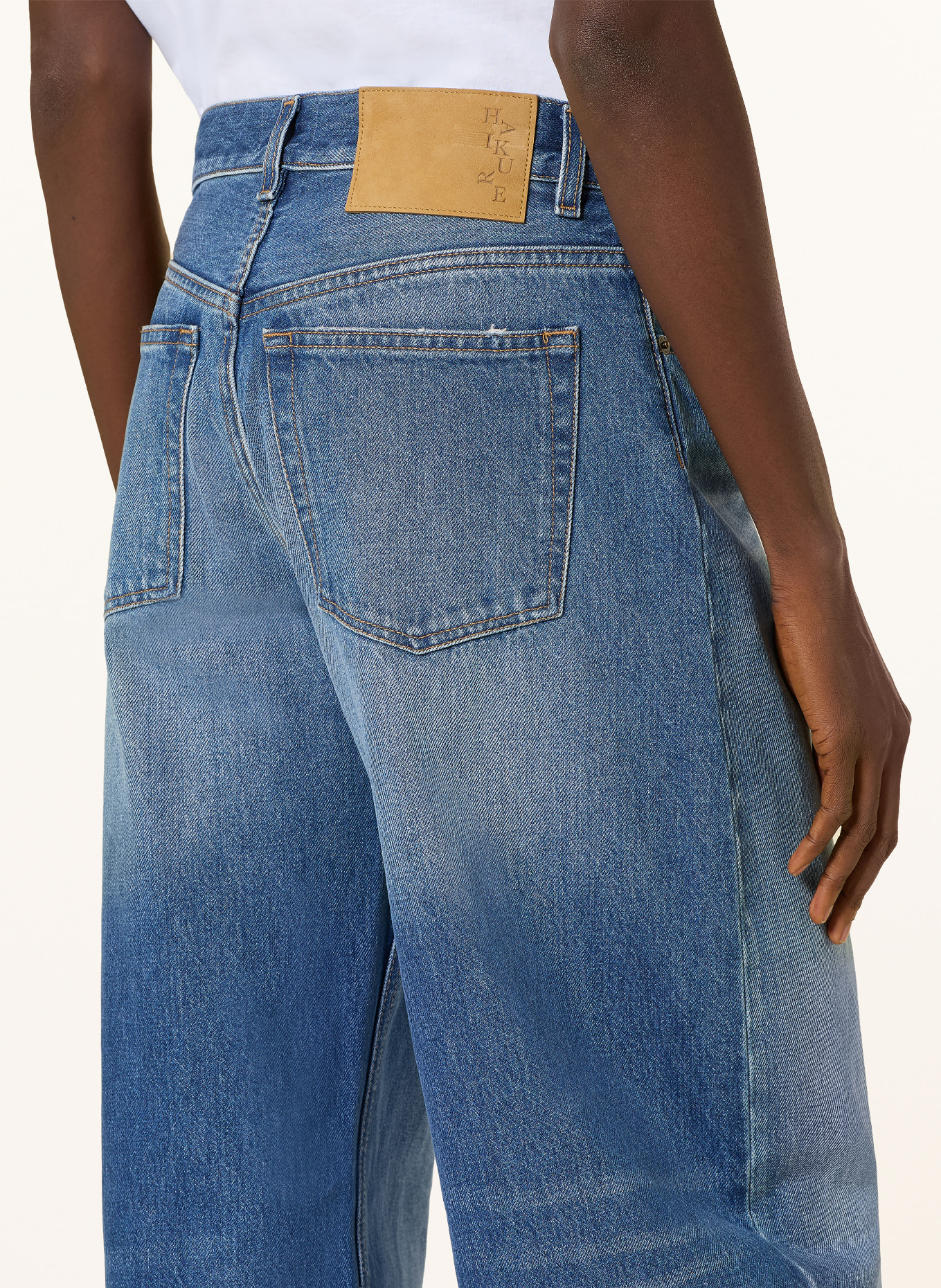 HAIKURE Džíny Barrel BIBI: L0911 REAL BLUE