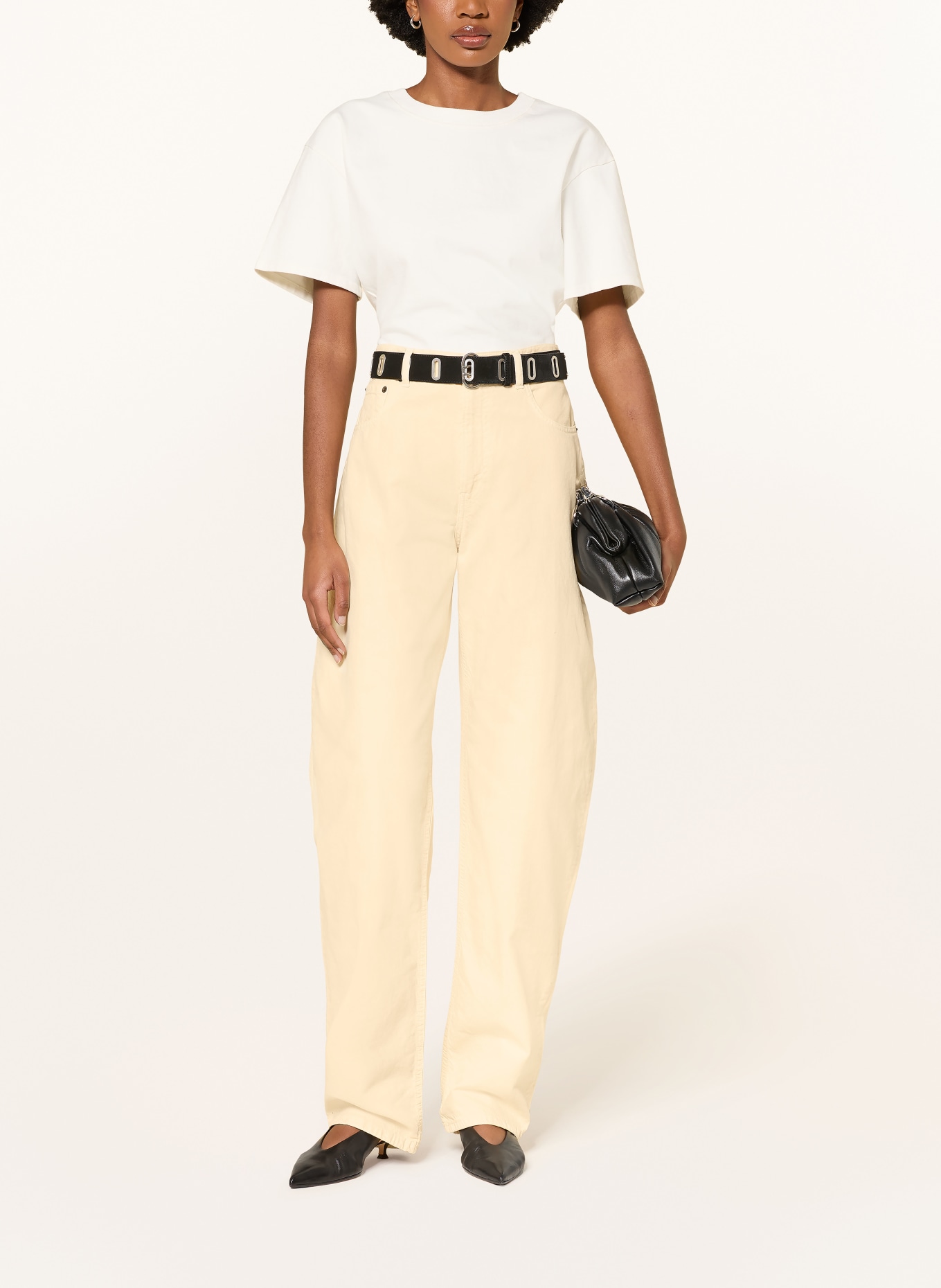 HAIKURE Barrel Jeans BIBI: T0343 CREAM