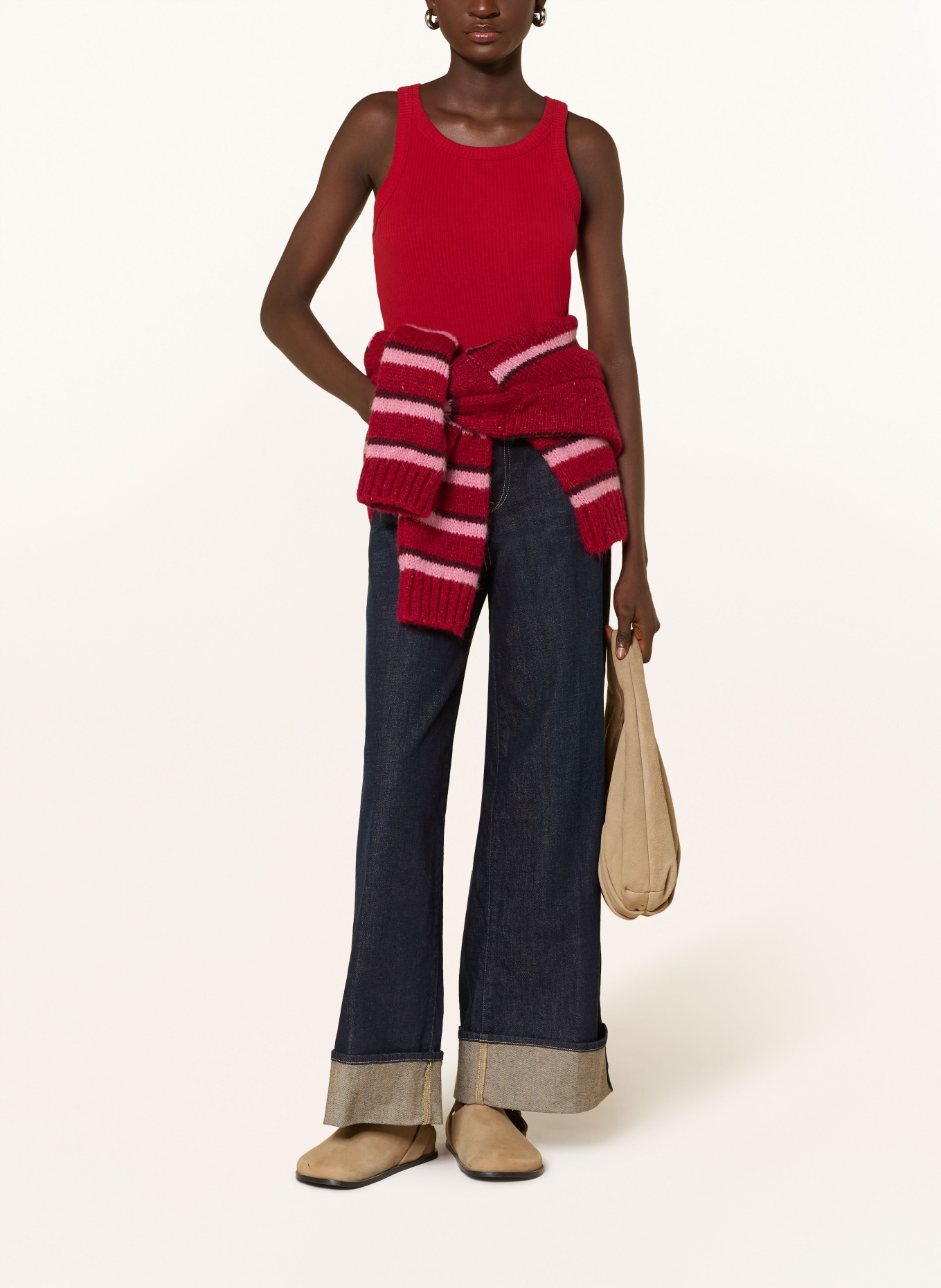 Marc O'Polo DENIM Top: DONKERROOD