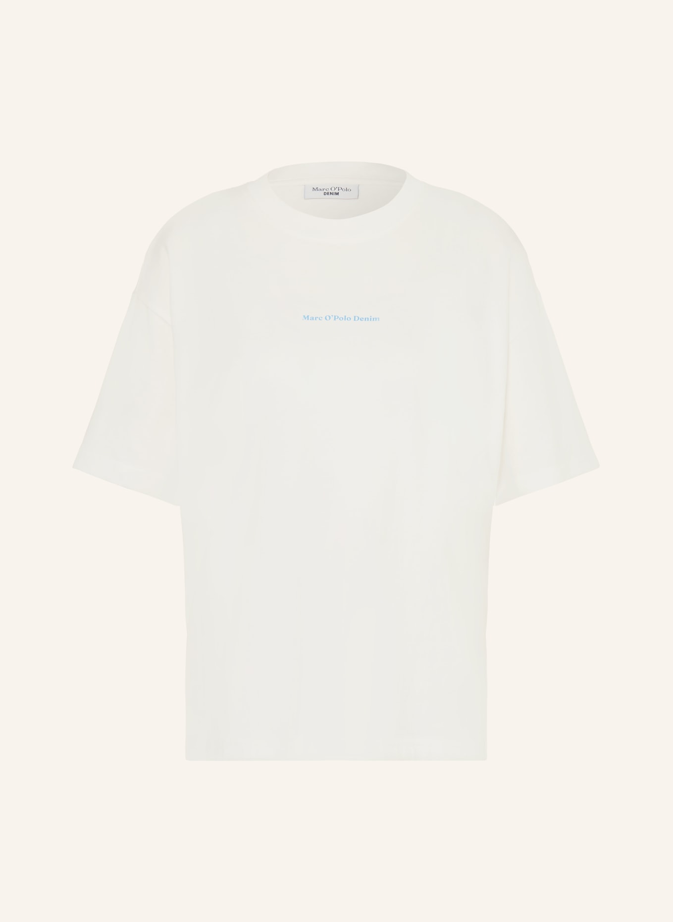 Marc O'Polo DENIM T-shirt: BLANC / JAUNE CLAIR / BLEU CLAIR