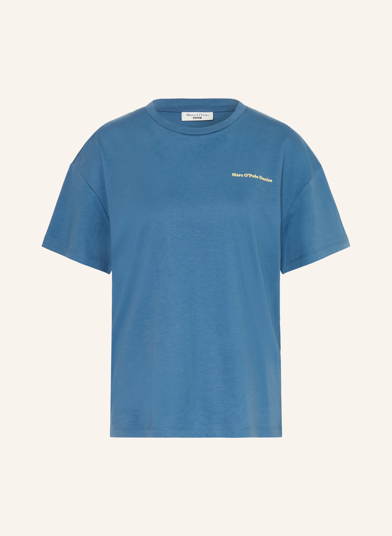 Marc O'Polo DENIM T-Shirt: BLAU / HELLGELB