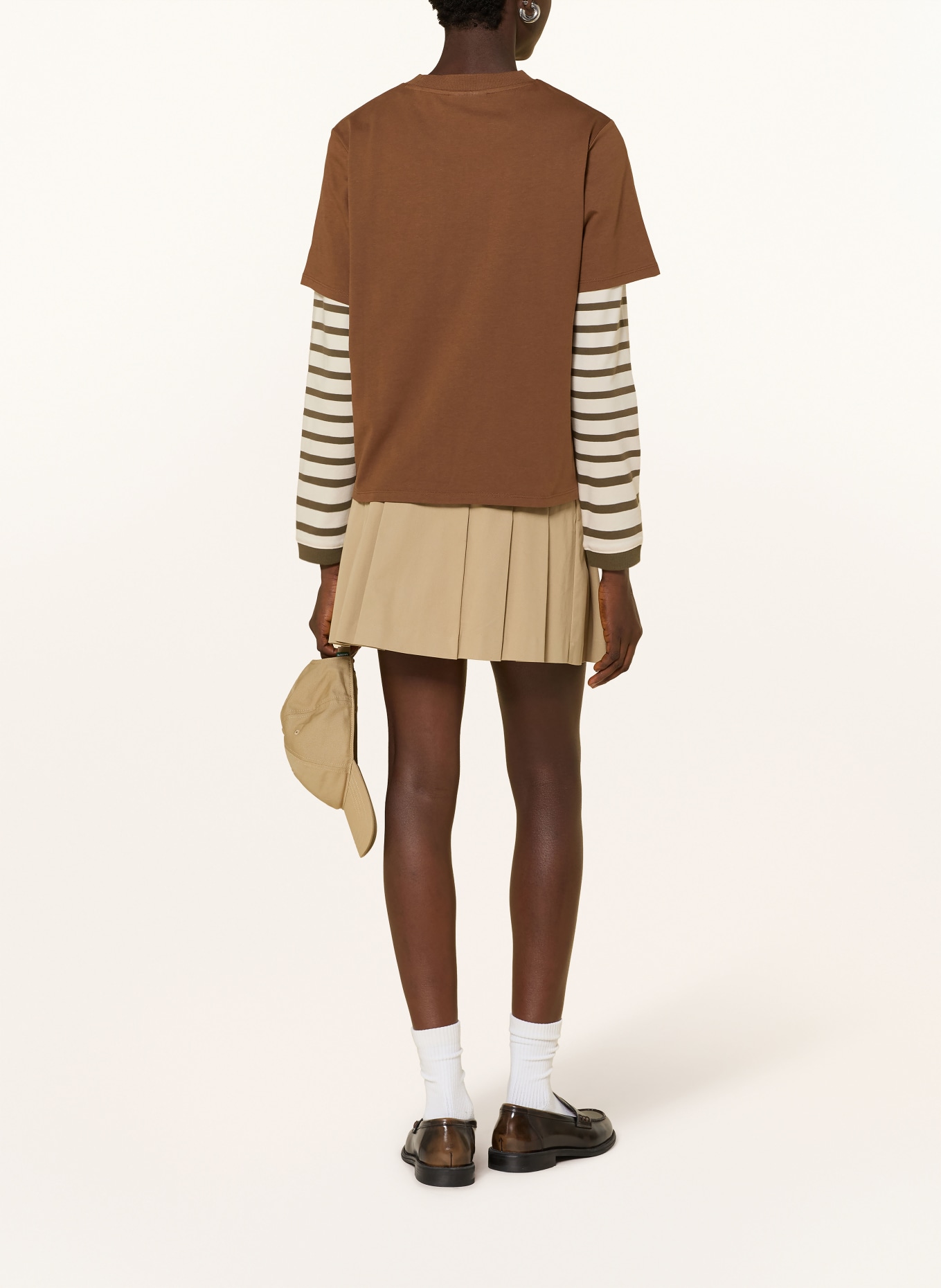 Marc O'Polo DENIM T-Shirt: BLAU / DUNKELROT