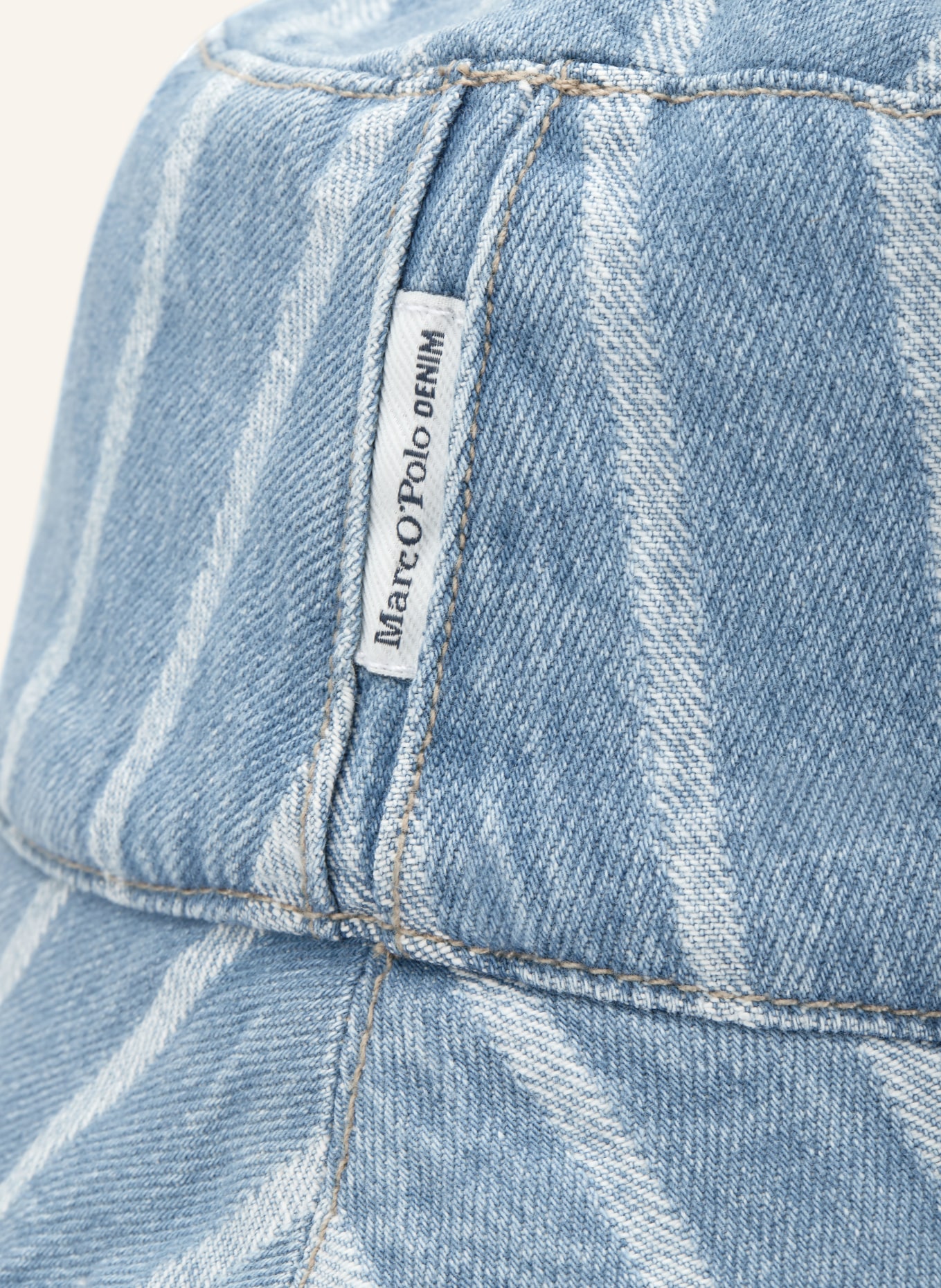 Marc O'Polo DENIM kapelusz z rondem: NIEBIESKI / BIAŁY