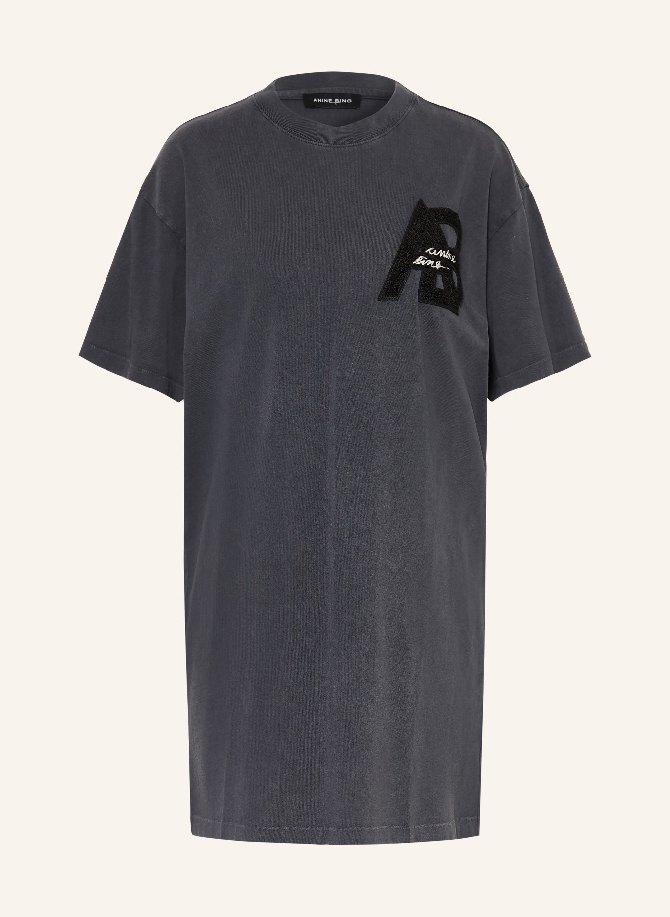 ANINE BING Jerseykleid BETH: SCHWARZ