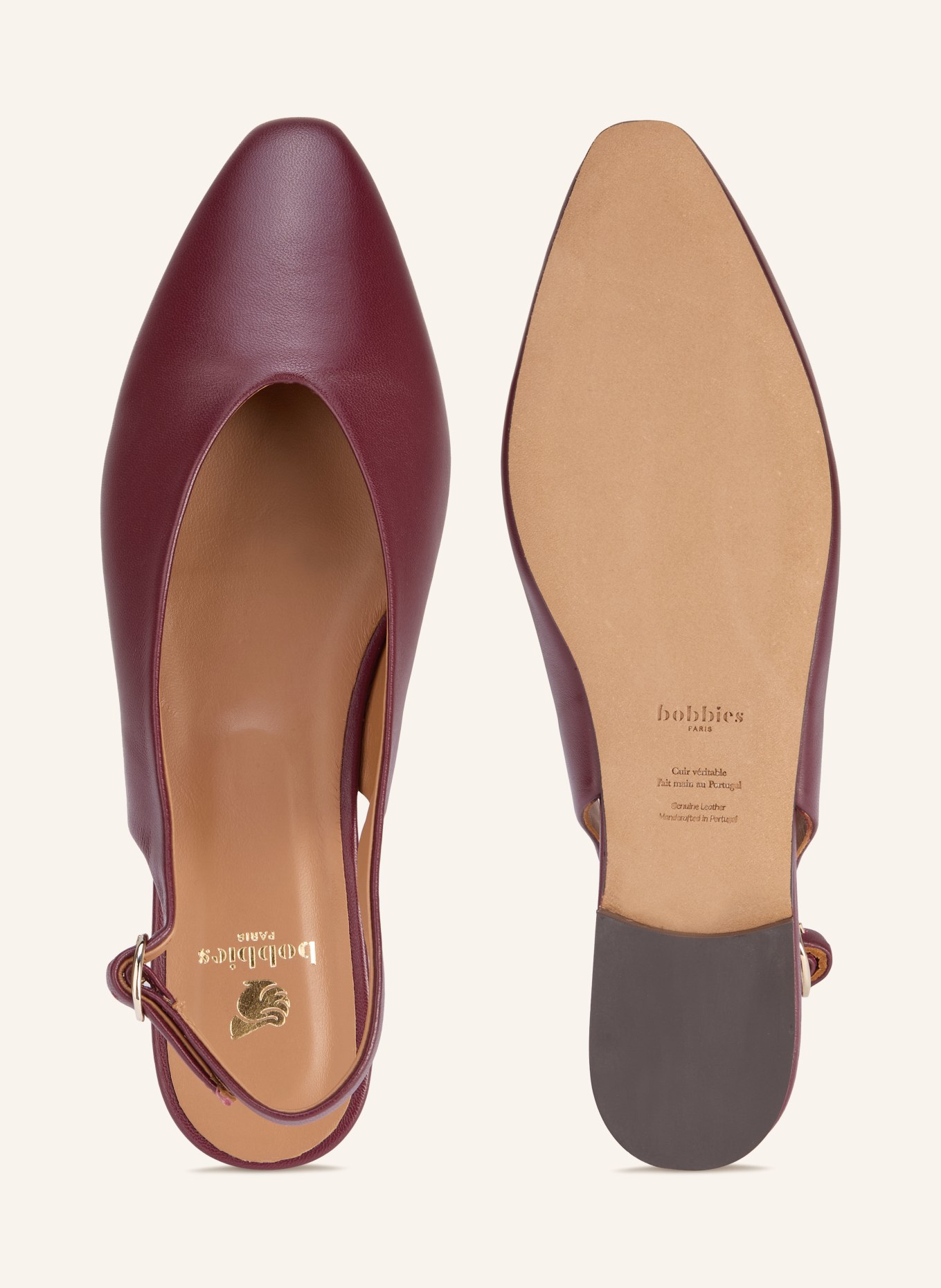 bobbies Slingballerina's ANOUK: DONKERROOD