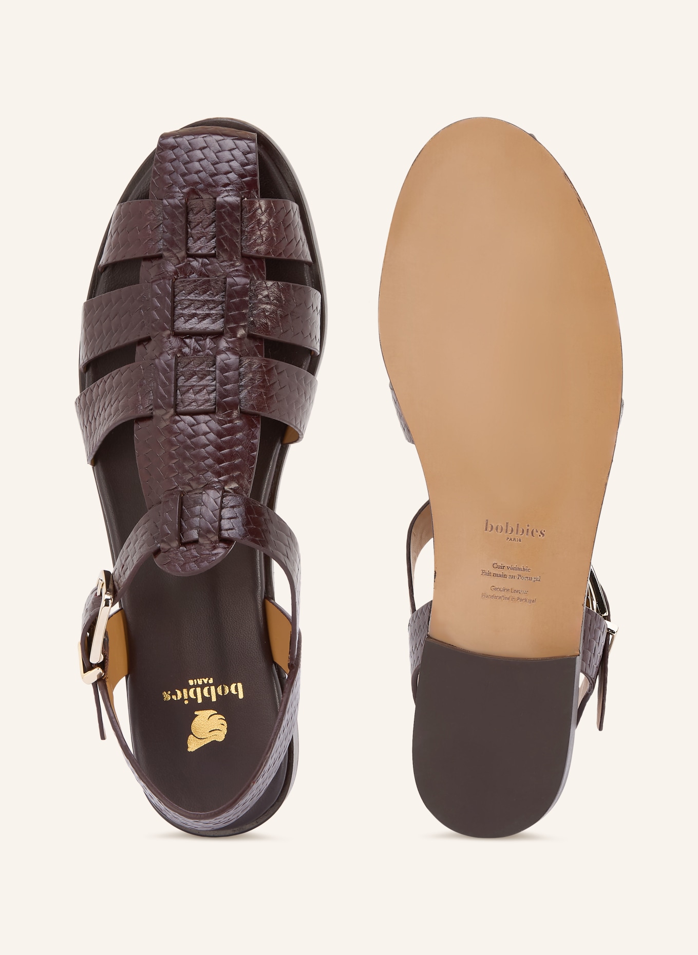 bobbies ROMANE Sandals: DARK BROWN