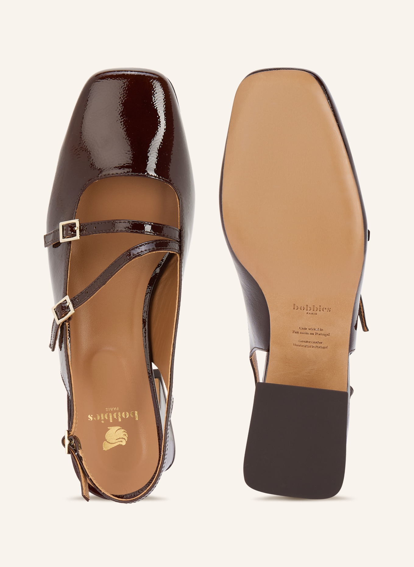 bobbies Slingpumps BECCA: DUNKELBRAUN