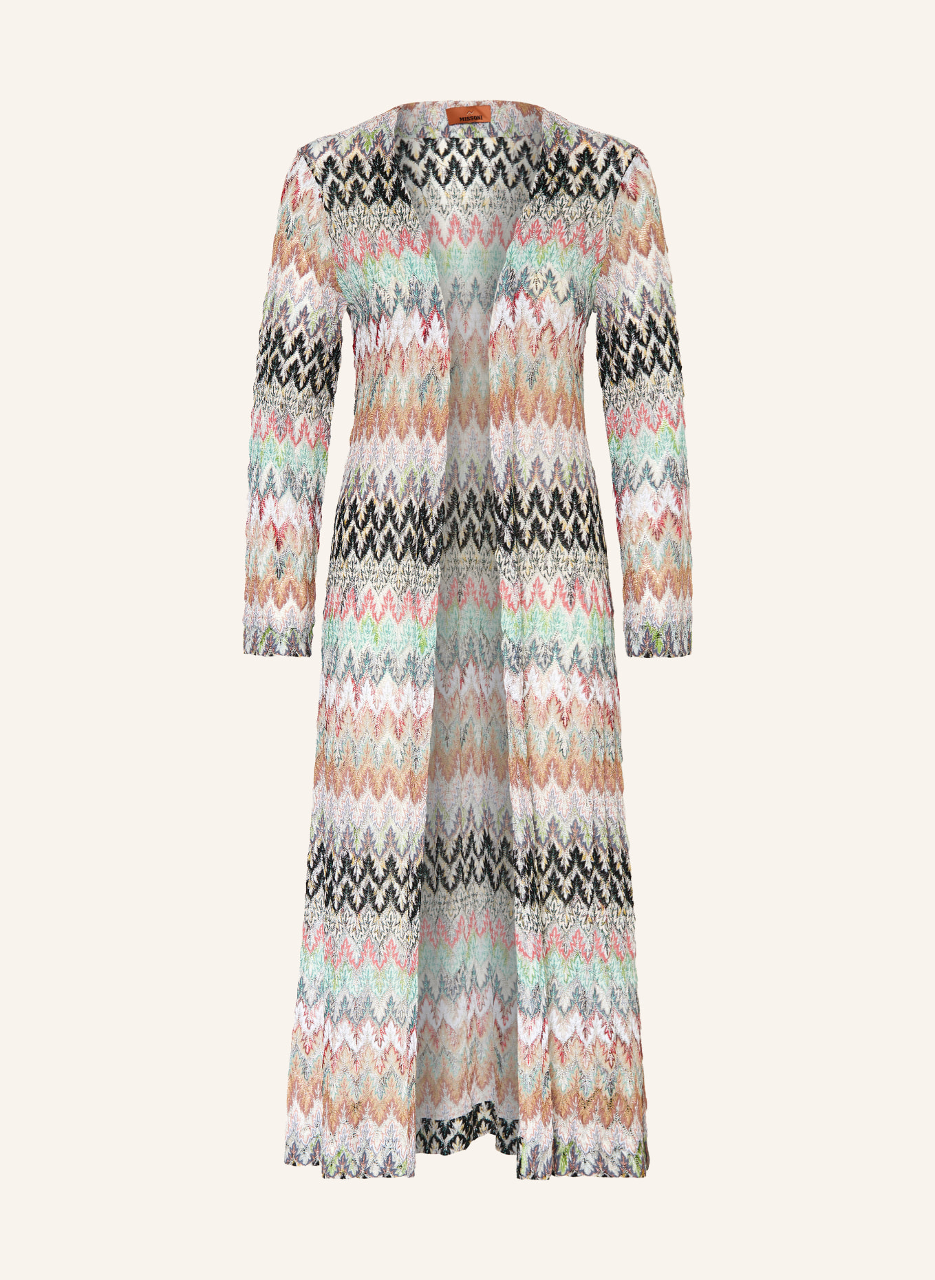 MISSONI Housse tricotée avec fil pailleté: BLANC / MENTHE / NOIR