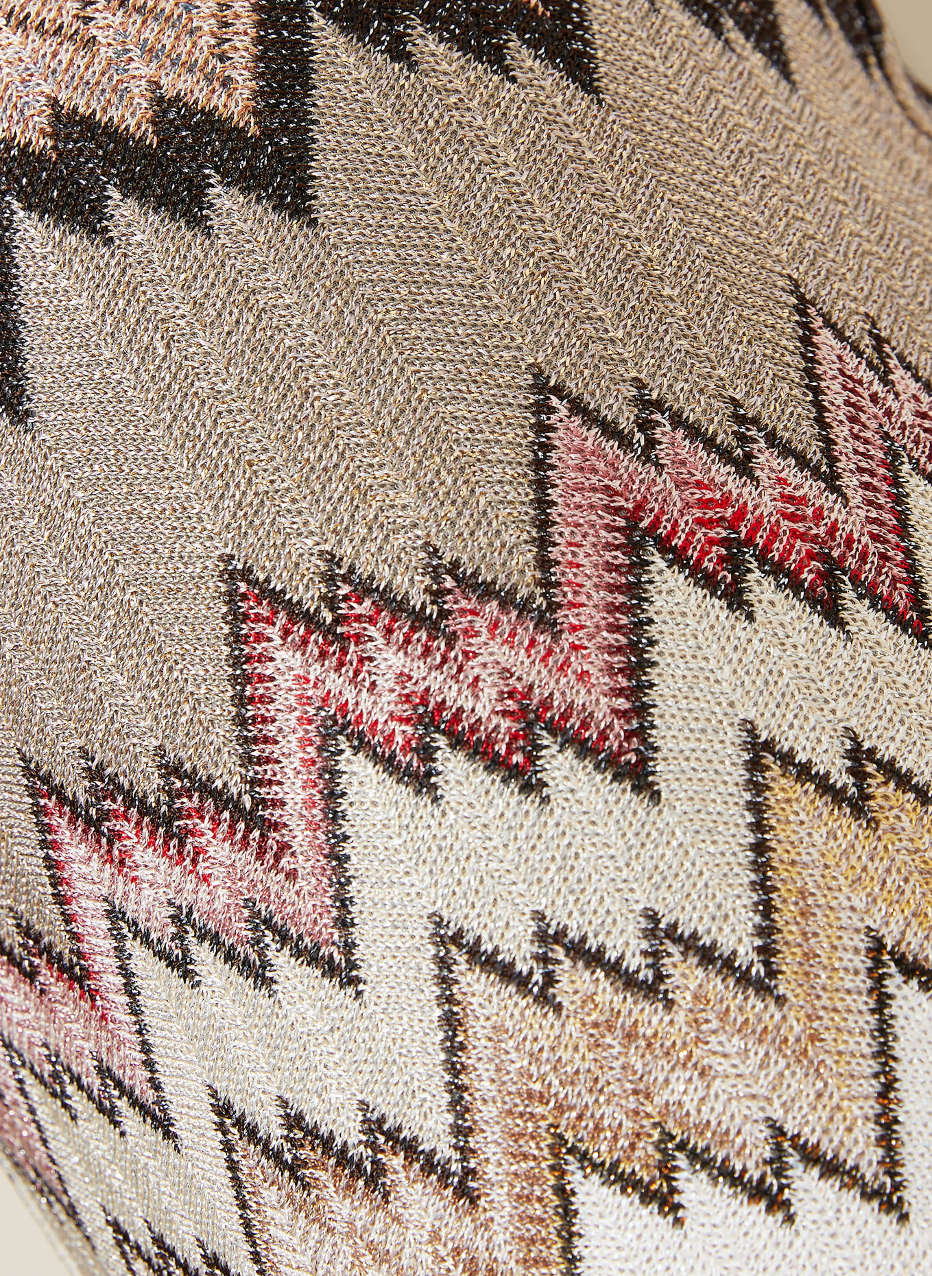 MISSONI Gebreide broek met glinsterend garen: ZWART / LICHTGROEN / WIT