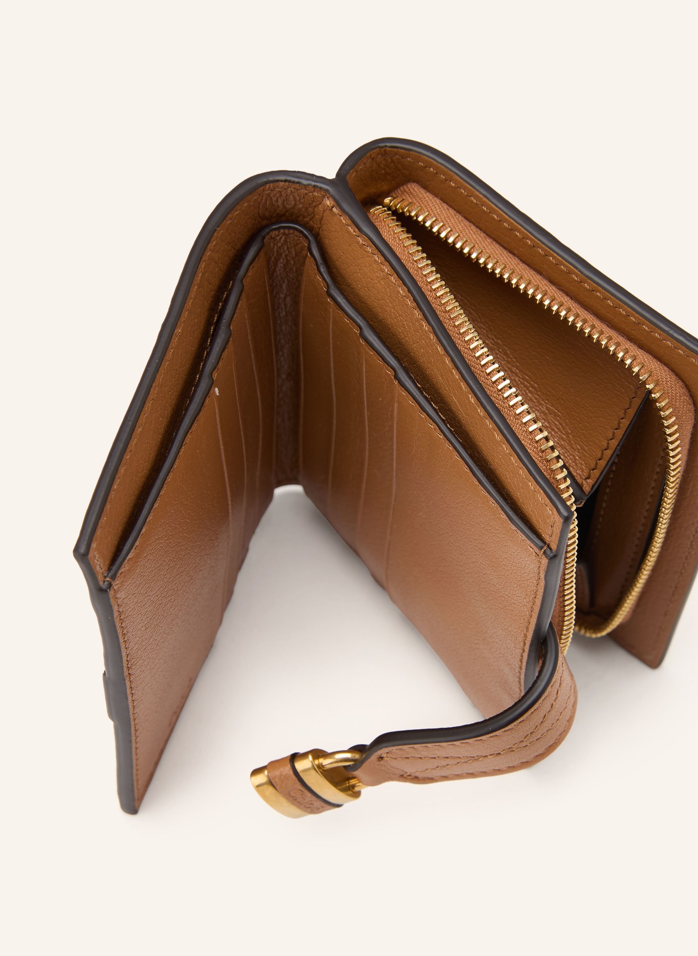 Chloé Portemonnee PADDINGTON: Mustang Brown