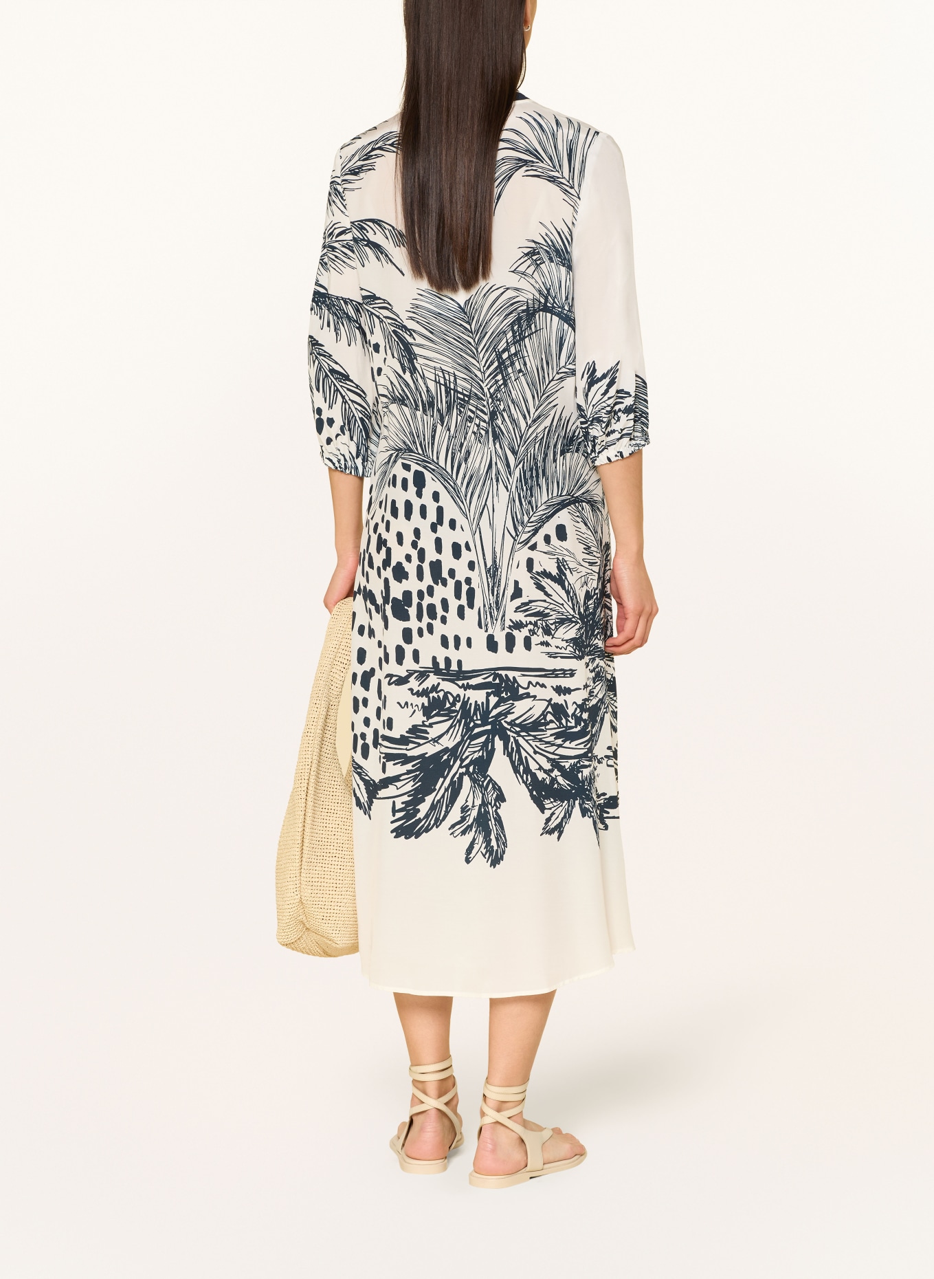 SPORTALM Kleid EMOTION: WEISS / DUNKELBLAU