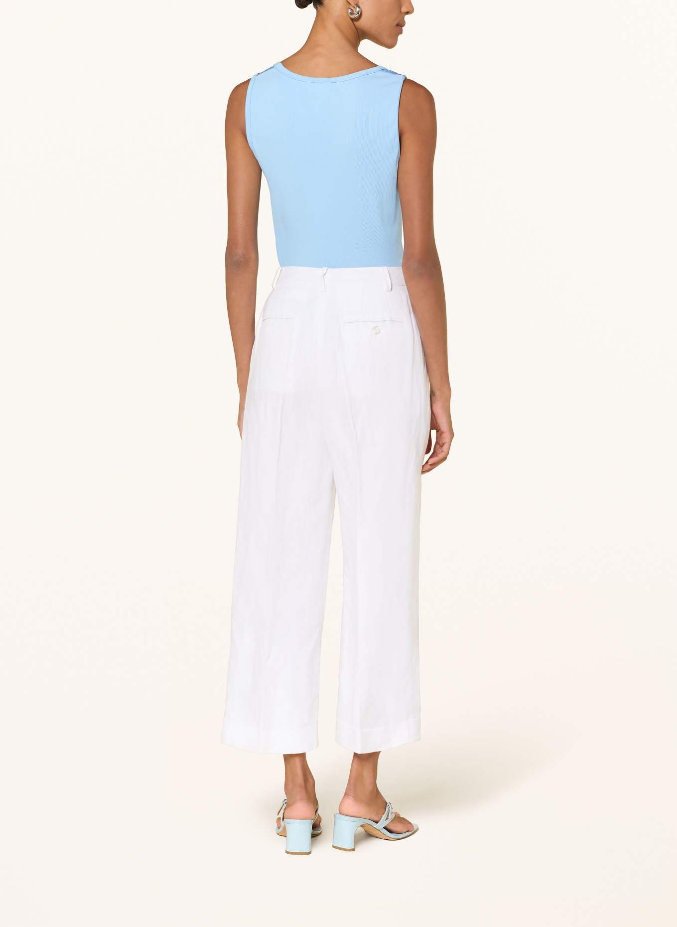 SPORTALM Top EMOTION met pailletten: LICHTBLAUW / NEONGROEN / WIT