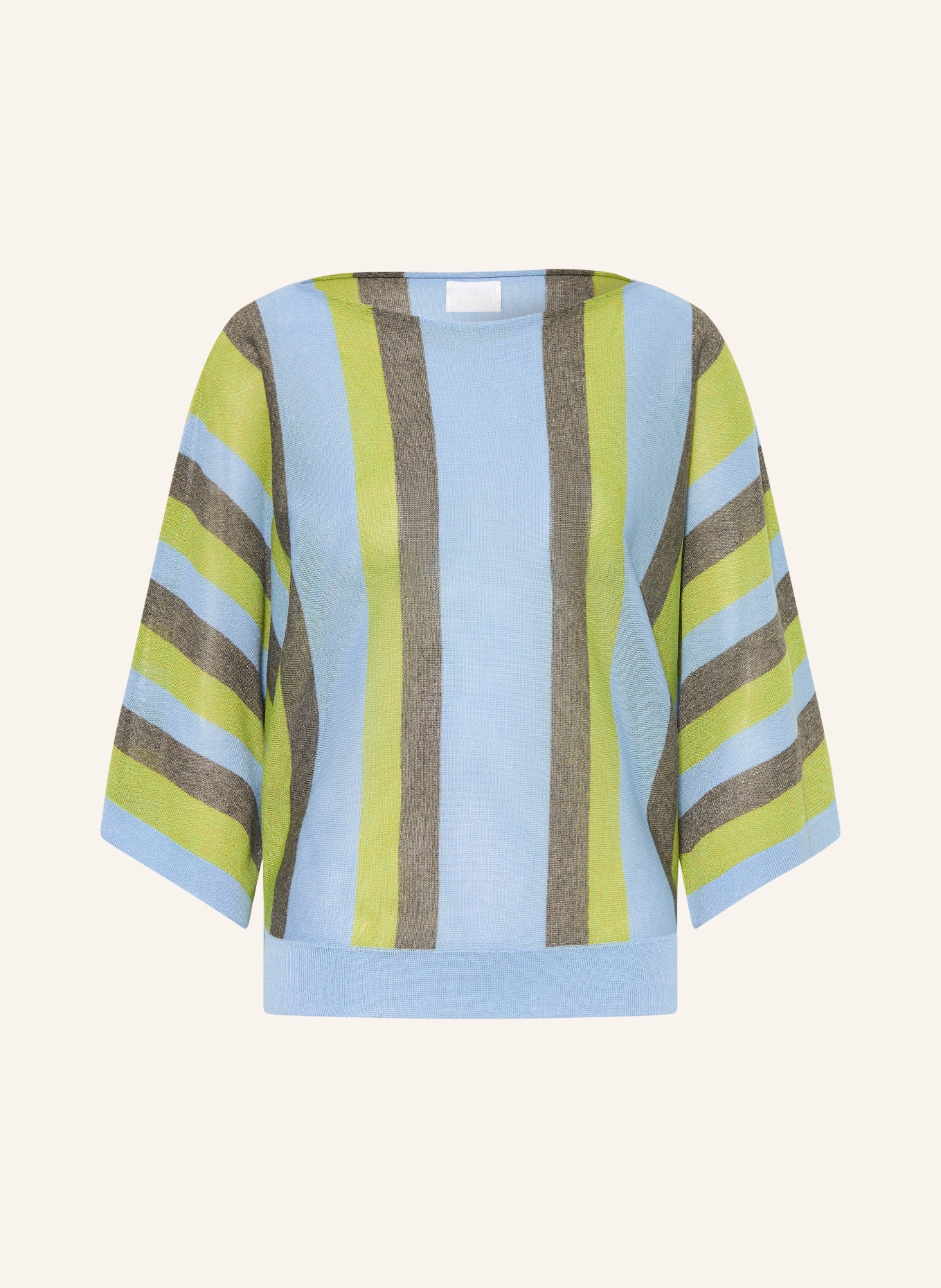 SPORTALM Trui met 3/4-mouwen: LICHTBLAUW / TAUPE / LICHTGROEN