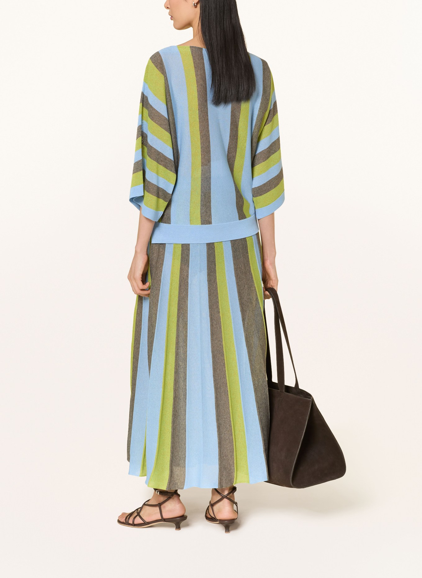 SPORTALM Gebreide rok: LICHTBLAUW / TAUPE / LICHTGROEN