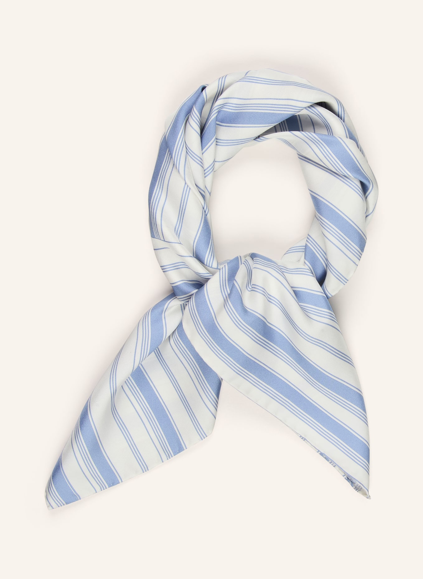 AENEIS jedwabna chustka: JASNONIEBIESKI / BIAŁY