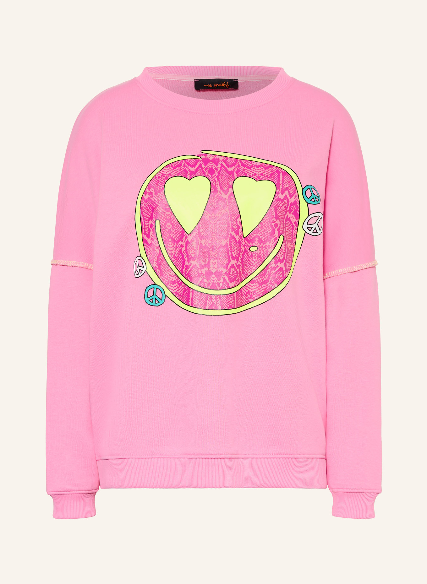 miss goodlife Sweatshirt: ROZE / ROOD / NEONGEEL