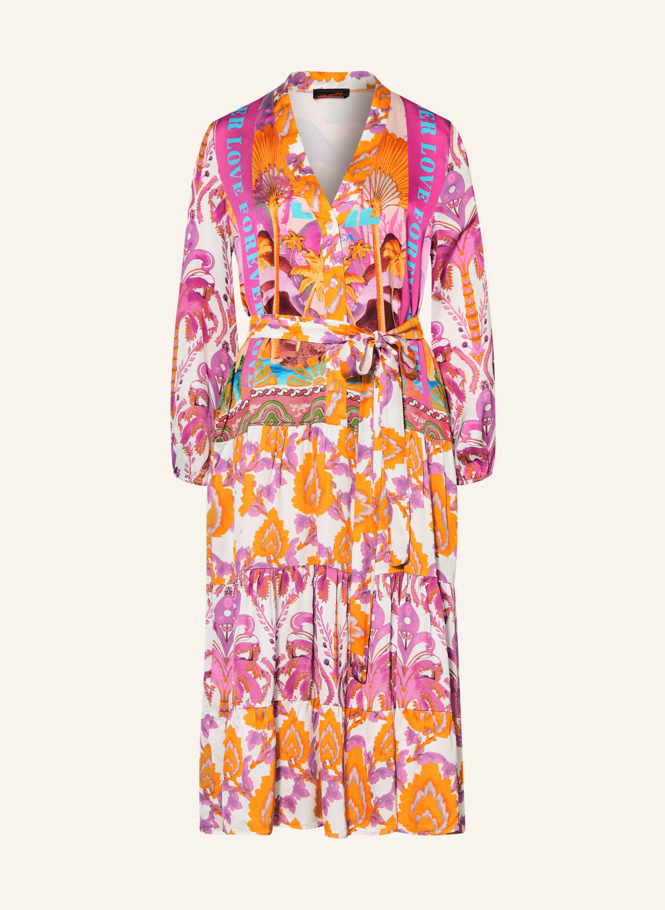 miss goodlife robe: CRÈME / ROSE FUCHSIA / ORANGE