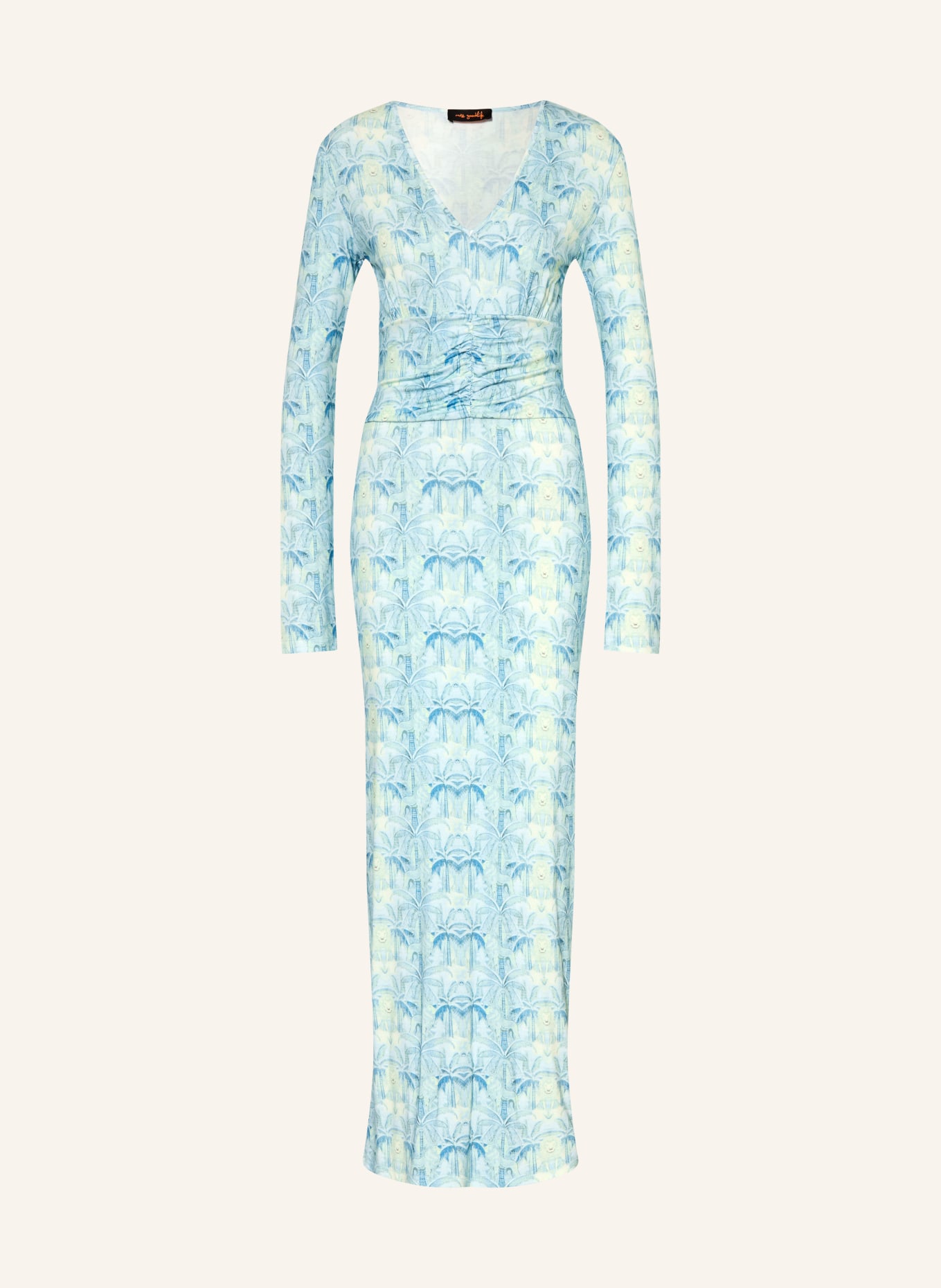 miss goodlife Jurk WILD AZURE: LICHTBLAUW / GEEL / BLAUW