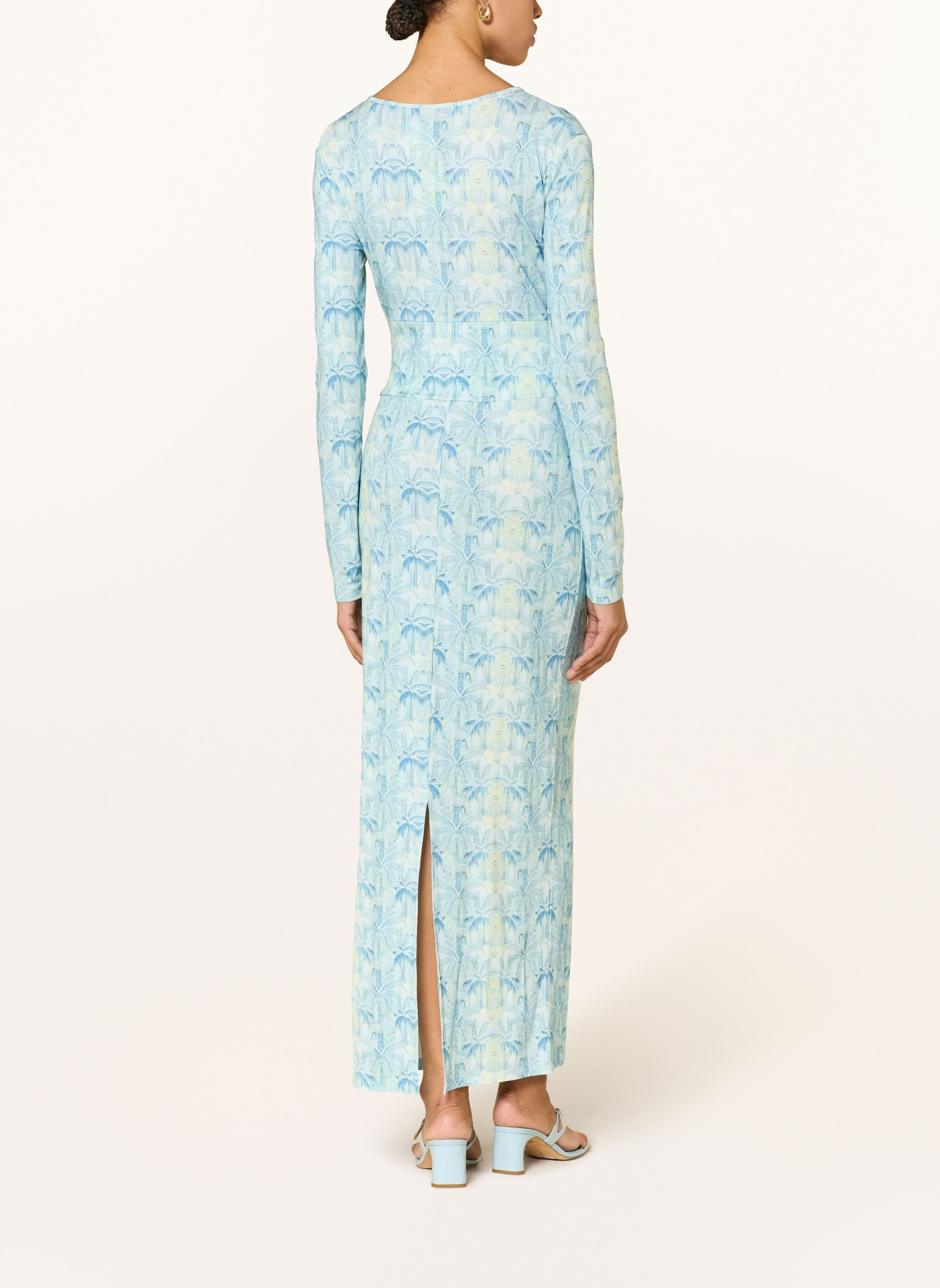 miss goodlife Jurk WILD AZURE: LICHTBLAUW / GEEL / BLAUW