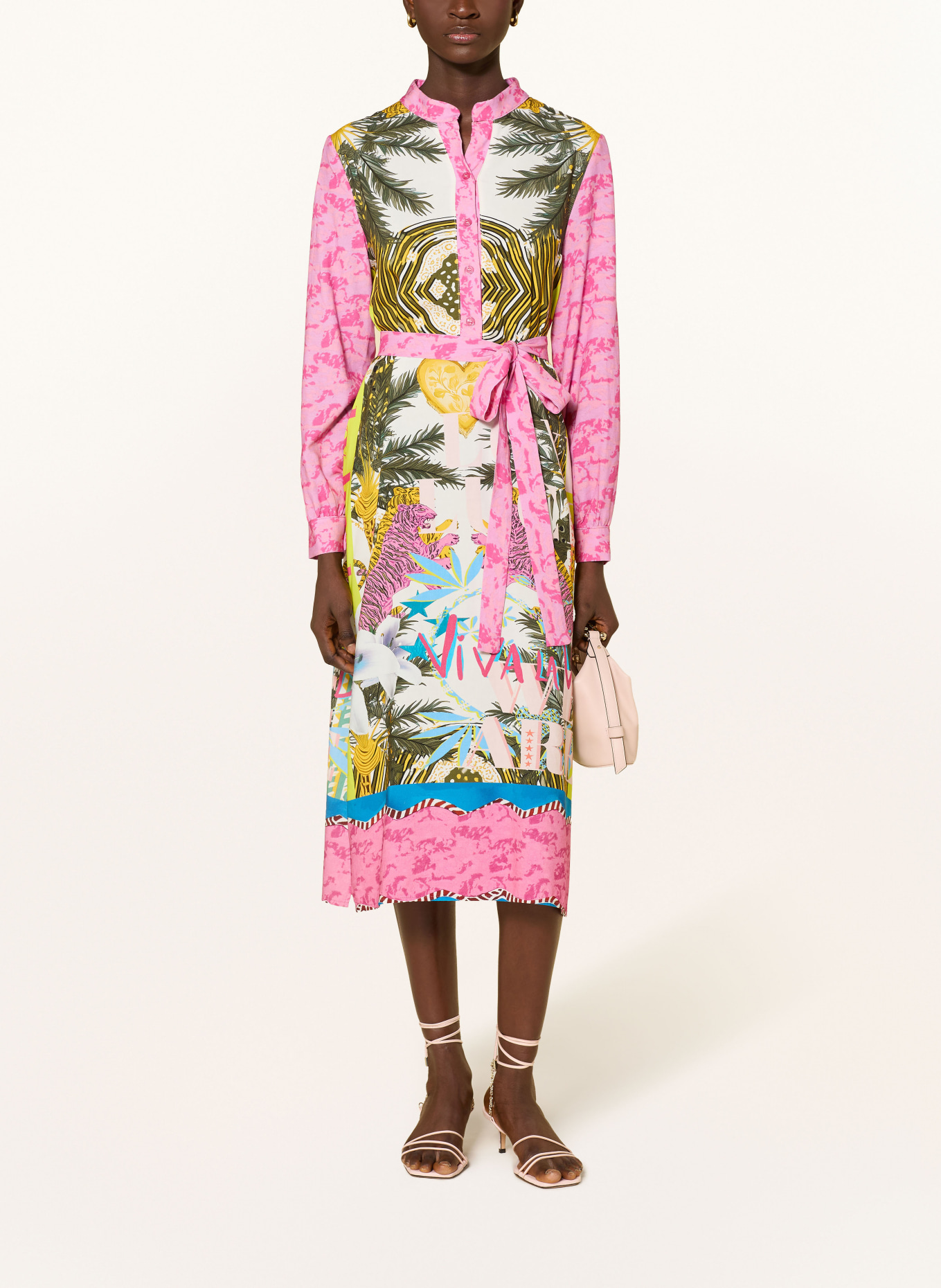 miss goodlife Kleid: PINK / KHAKI / WEISS